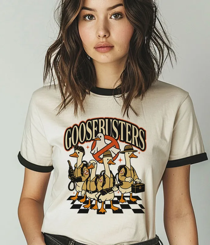 Goosebusters Unisex Ringer Tee sold by Unique Vintage