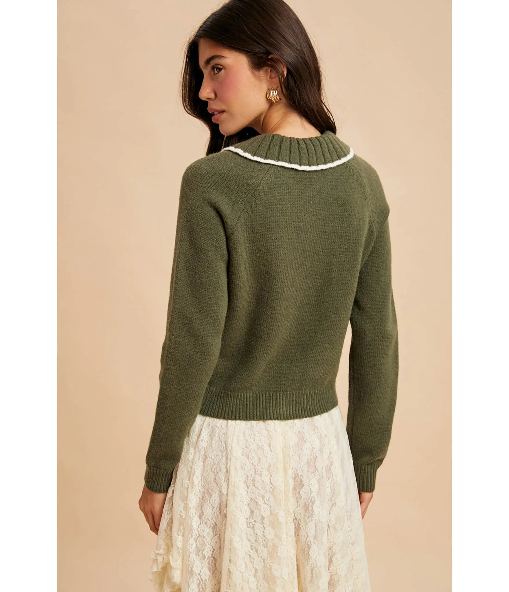 Green Bunny Cardigan sold by Unique Vintage product image thumbnail 2