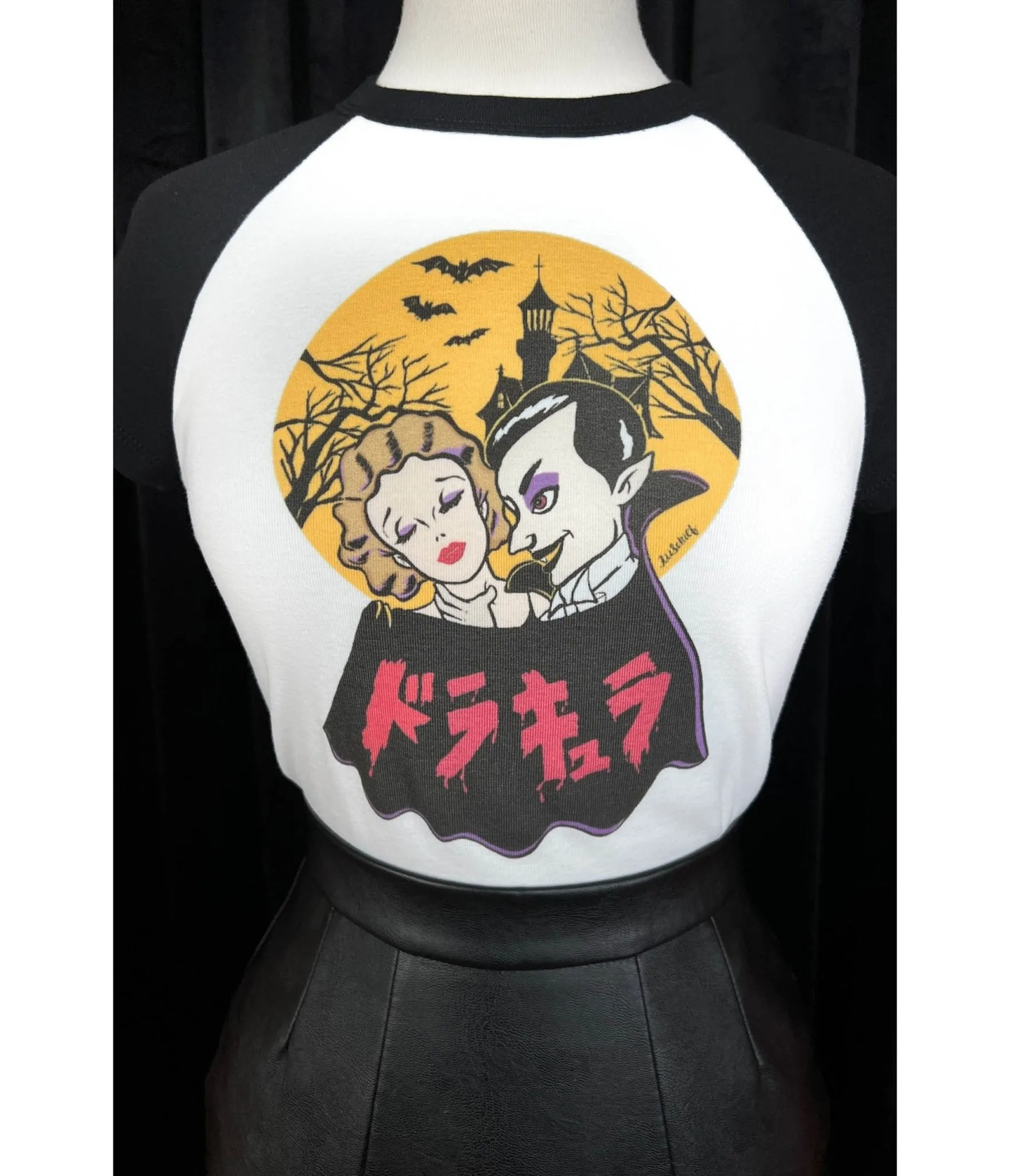 Dracula Noir Women's Graphic Tee sold by Unique Vintage product image thumbnail 2