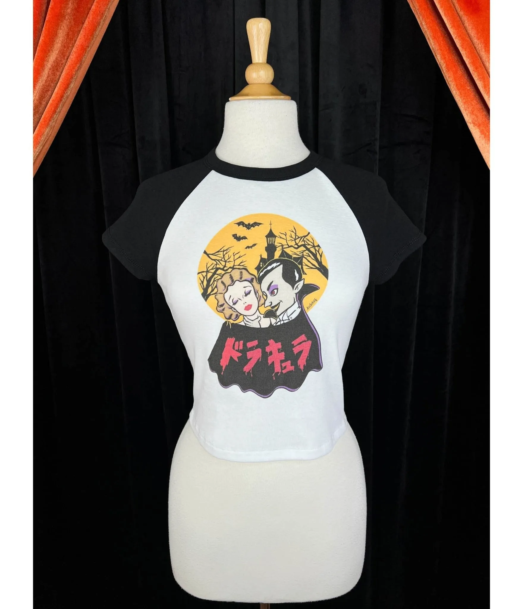 Dracula Noir Women's Graphic Tee sold by Unique Vintage product image thumbnail 3