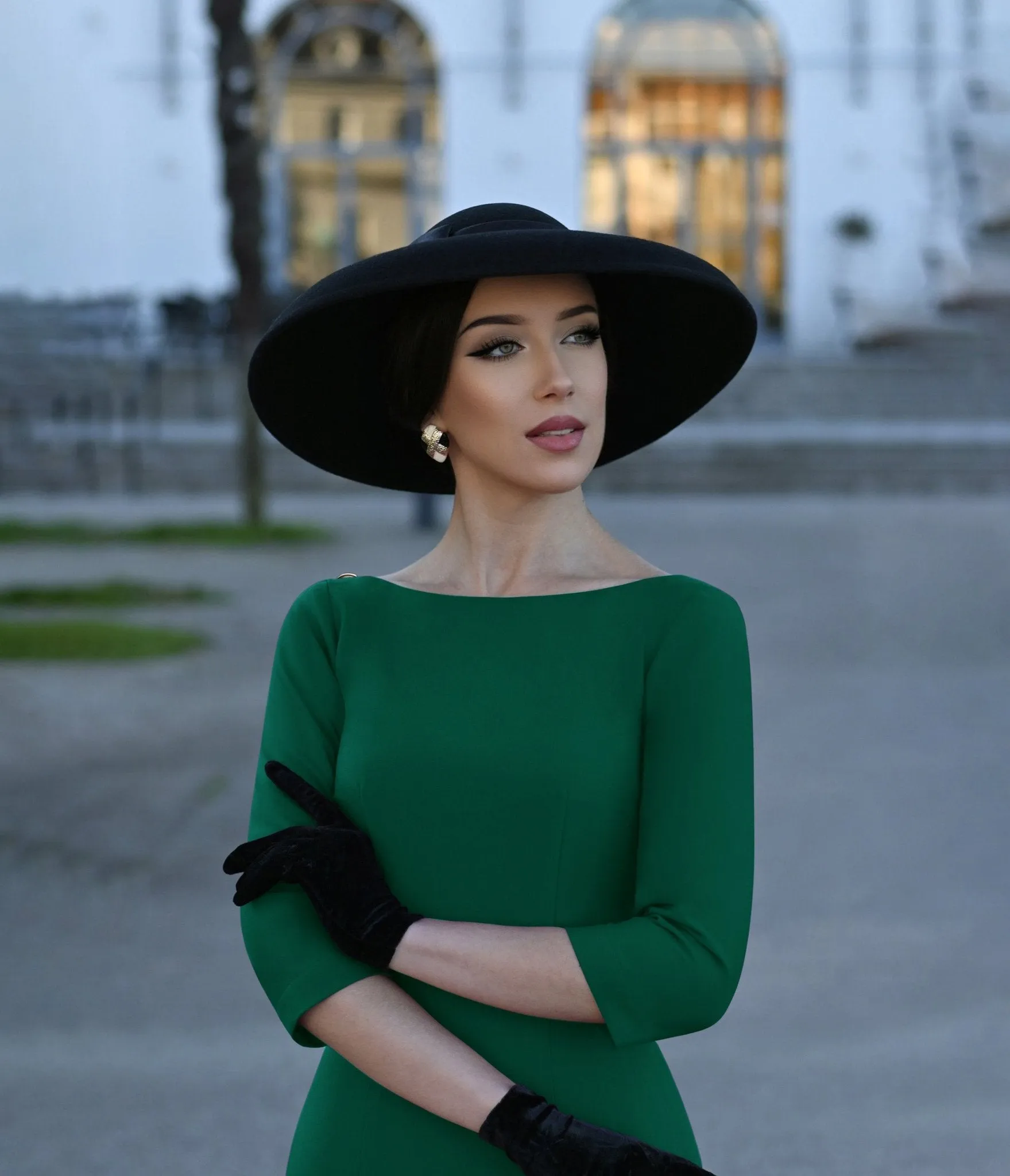 Heart My Closet Green Pleated Back Deborah Pencil Dress sold by Unique Vintage product image thumbnail 4