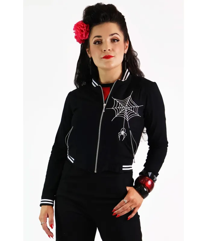 Bonsai Kitten Black Widow Spiderweb Jacket sold by Unique Vintage
