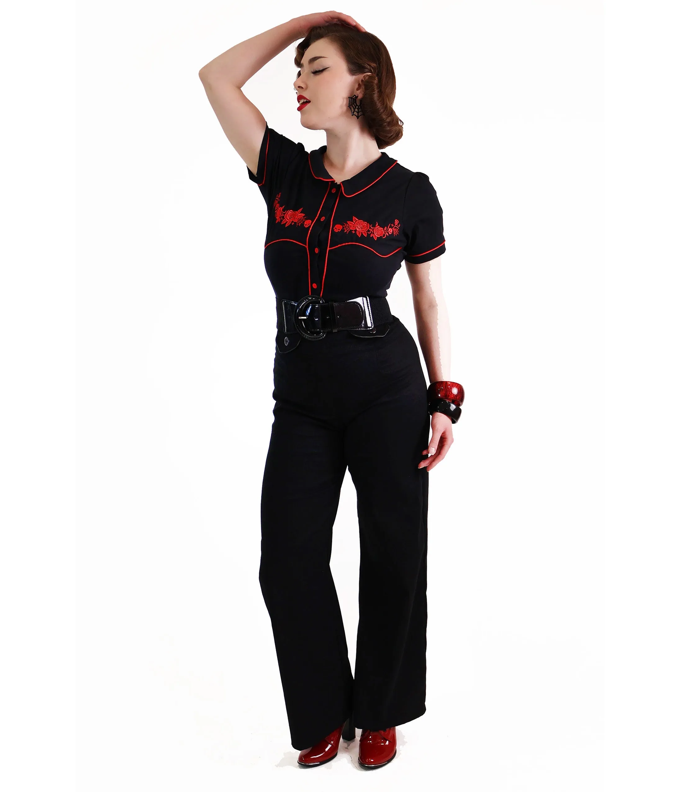Bonsai Kitten Black Sailor Pants sold by Unique Vintage product image thumbnail 3