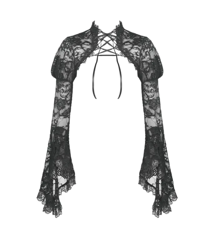 Black Lace Bolero sold by Unique Vintage