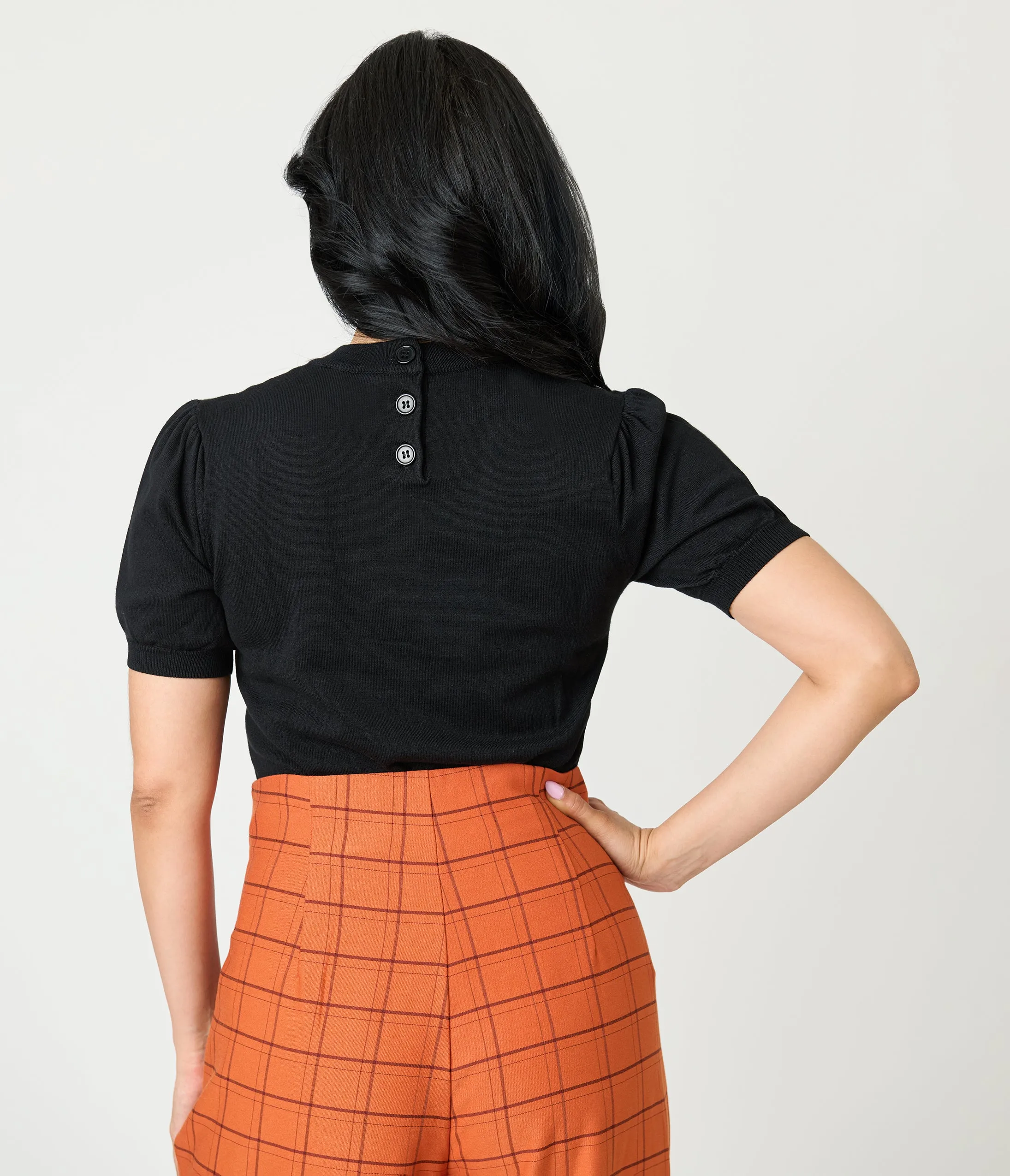 Smak Parlour Black Moon Cutout Sweater sold by Unique Vintage product image thumbnail 2