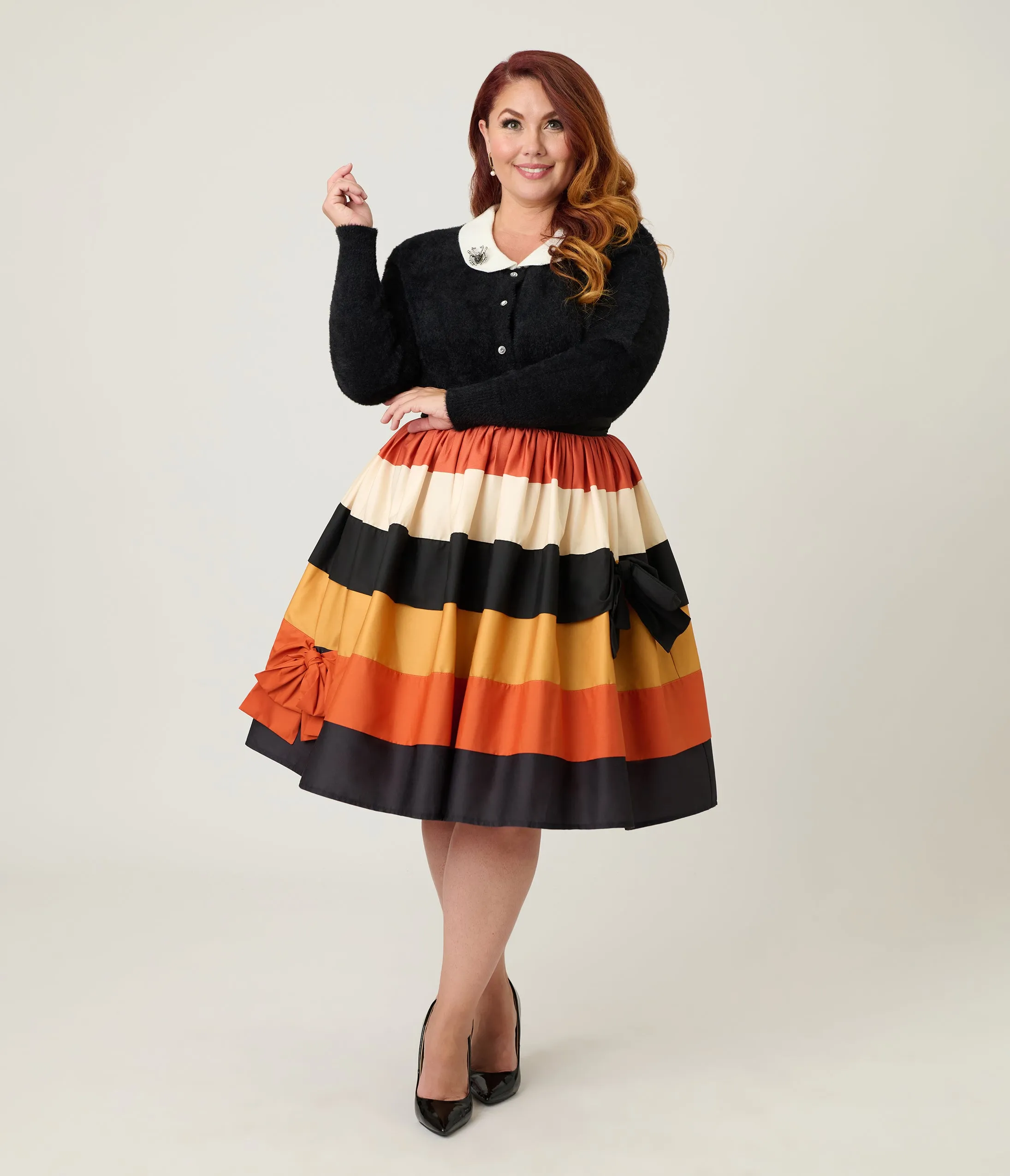 Unique Vintage Plus Size Black Spider Pin Cardigan sold by Unique Vintage product image thumbnail 4