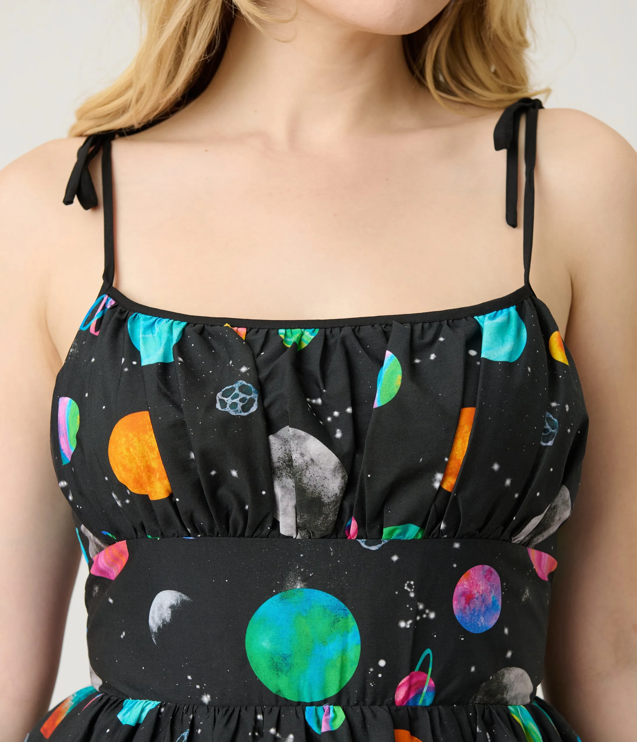 Unique Vintage Planets Print Sleeveless Cotton Swing Dress sold by Unique Vintage product image thumbnail 5