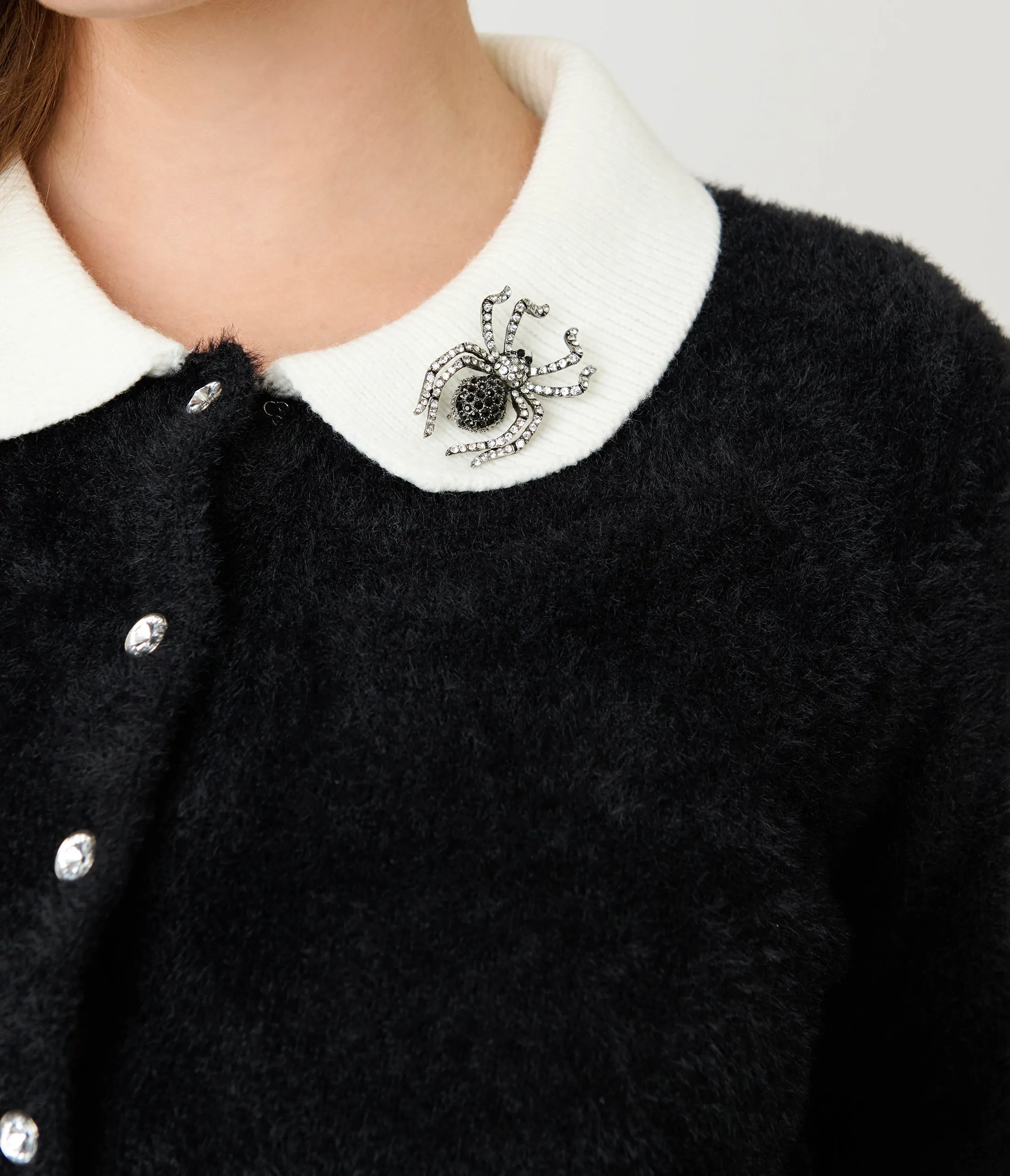 Unique Vintage Black Spider Pin Cardigan sold by Unique Vintage product image thumbnail 4
