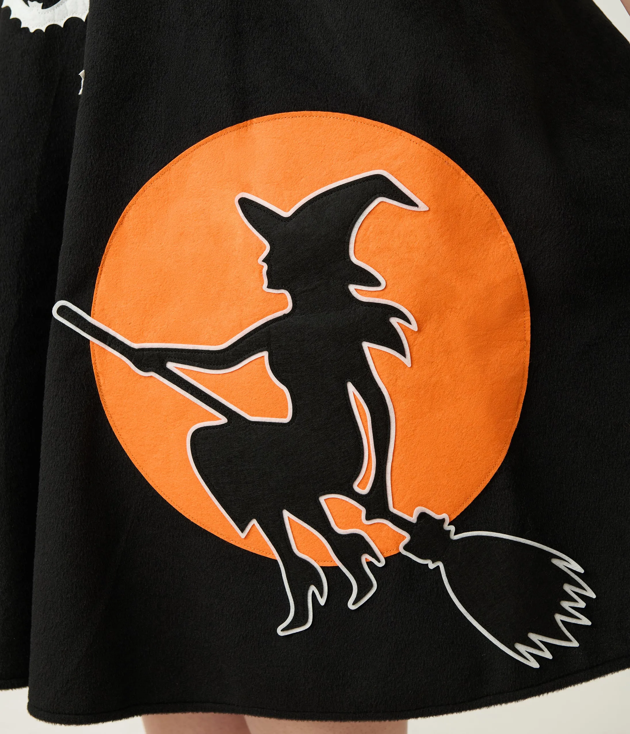 Unique Vintage Plus Size Flying Witch Soda Shop Swing Skirt sold by Unique Vintage product image thumbnail 5