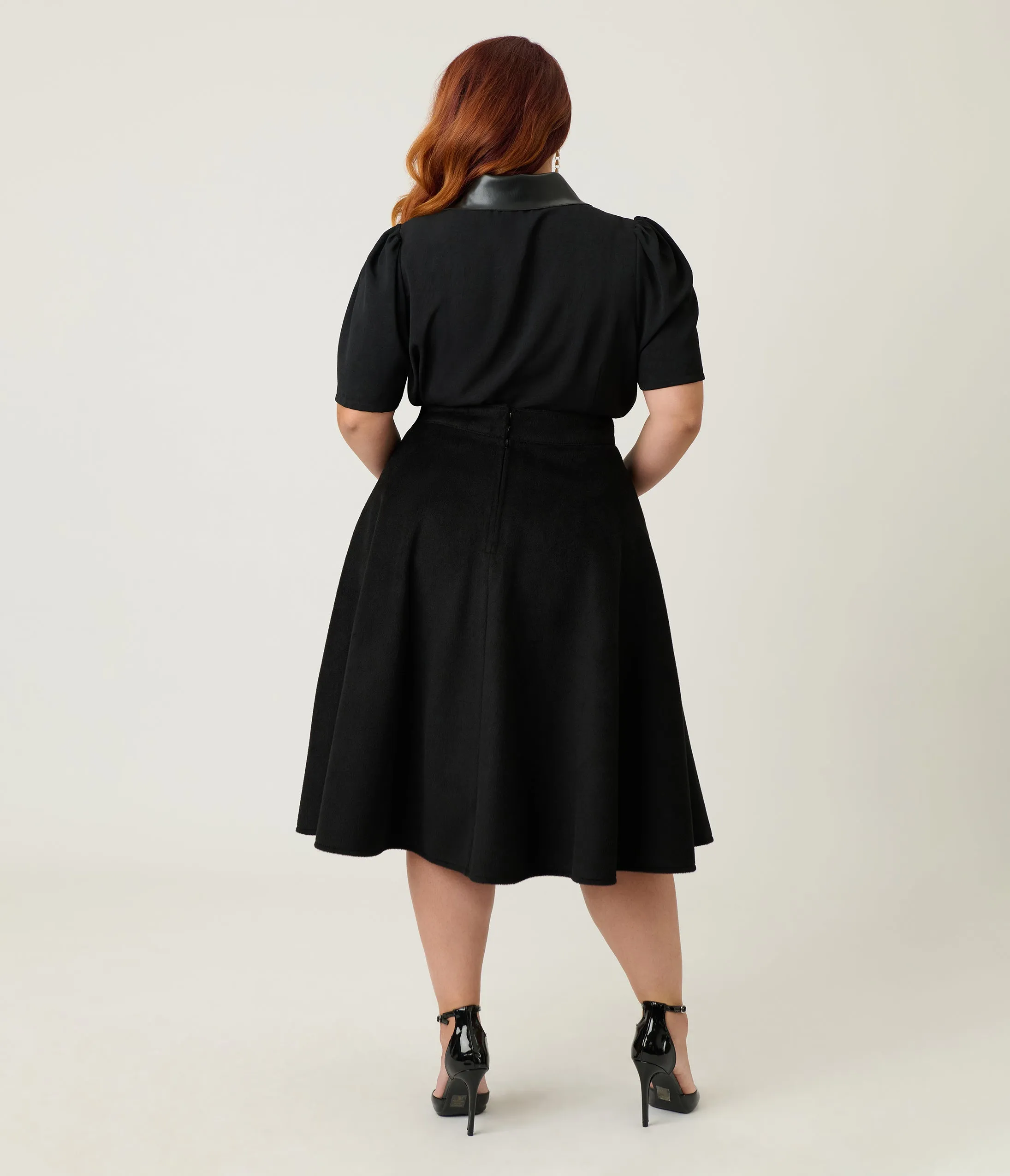 Unique Vintage Plus Size Flying Witch Soda Shop Swing Skirt sold by Unique Vintage product image thumbnail 3