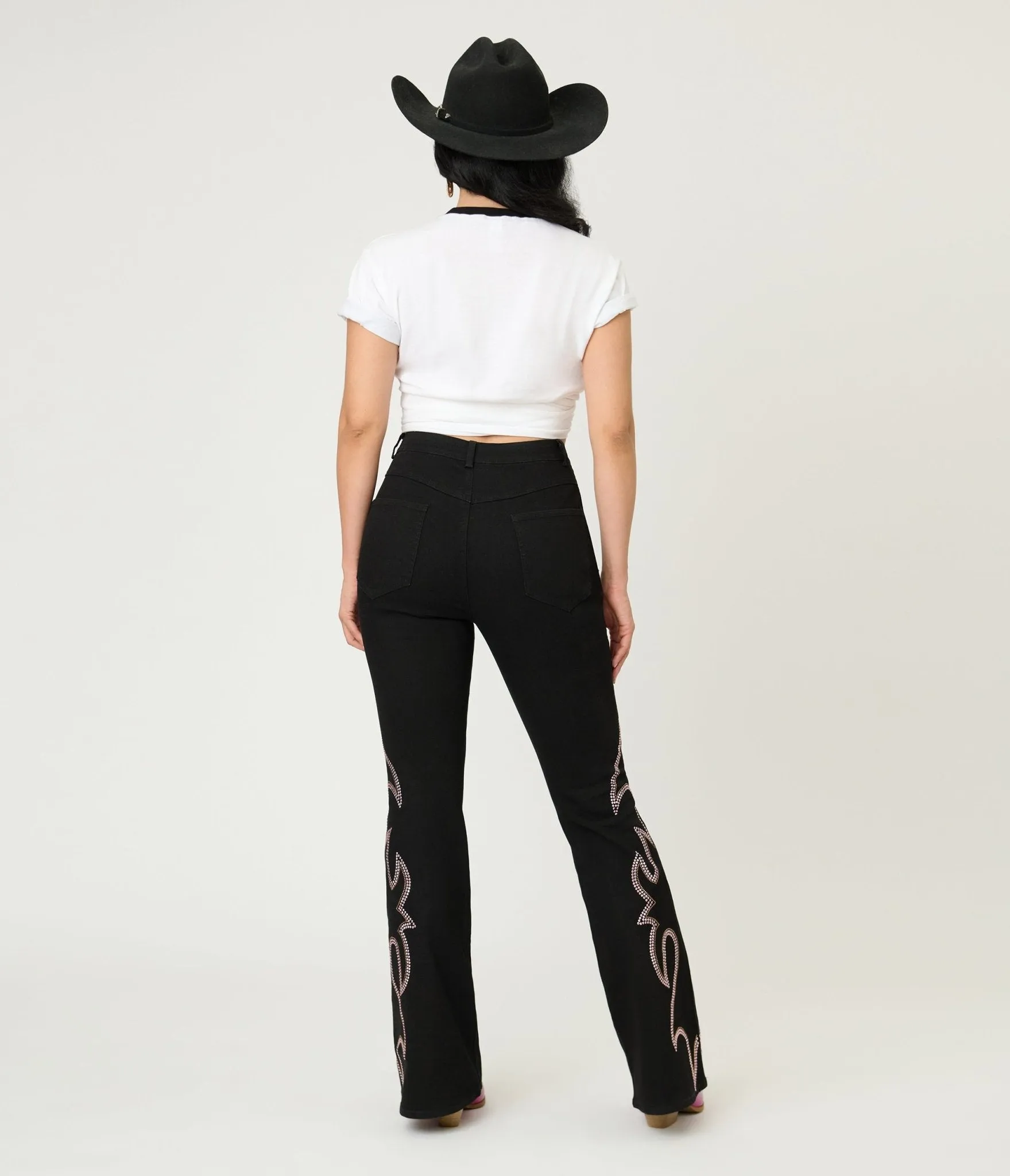 Embellished Black Denim Pants sold by Unique Vintage product image thumbnail 3