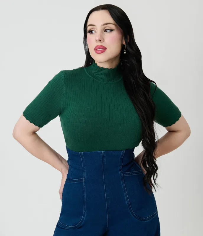 Royal Monk Green Sweet Jane Sweater sold by Unique Vintage