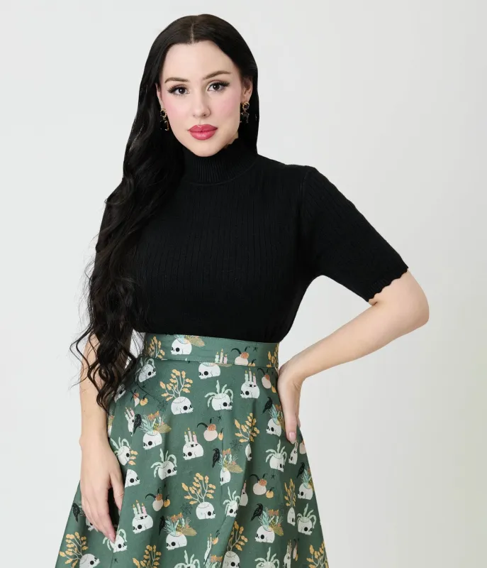 Royal Monk Black Sweet Jane Sweater sold by Unique Vintage