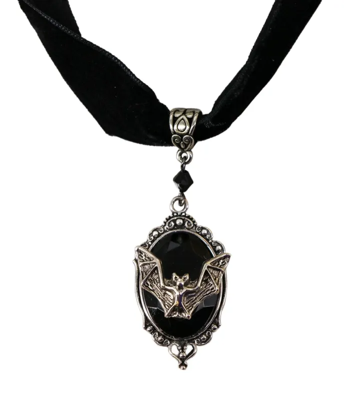 Bat Cameo Choker sold by Unique Vintage