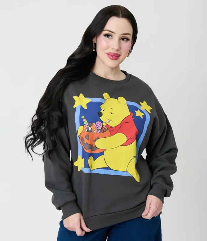 Cakeworthy Winnie the Pooh Halloween Unisex Graphic Sweatshirt sold by Unique Vintage