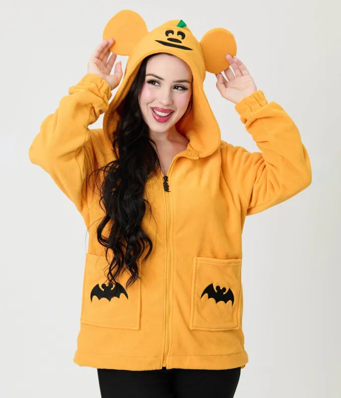 Cakeworthy Orange Mickey Pumpkin Hoodie sold by Unique Vintage