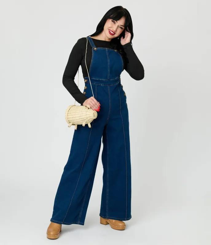 Royal Monk Denim Overalls sold by Unique Vintage
