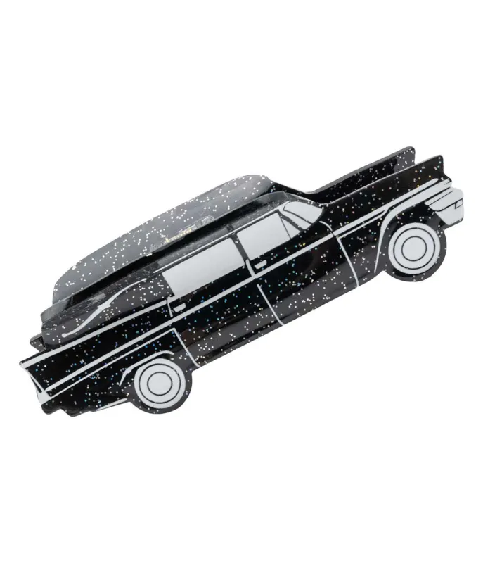 Hearse Black Glitter Claw Clip sold by Unique Vintage