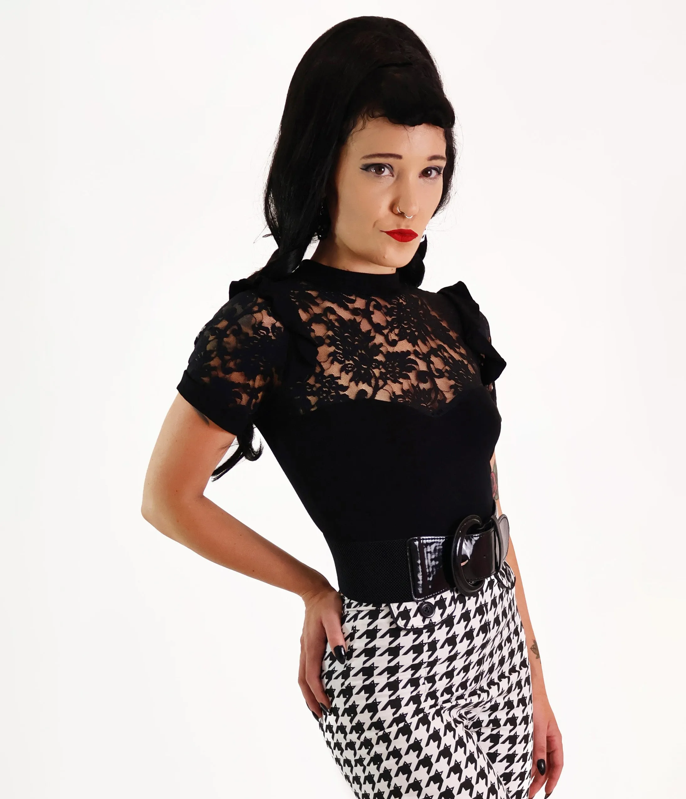 Bonsai Kitten Black Lace Top sold by Unique Vintage product image thumbnail 3
