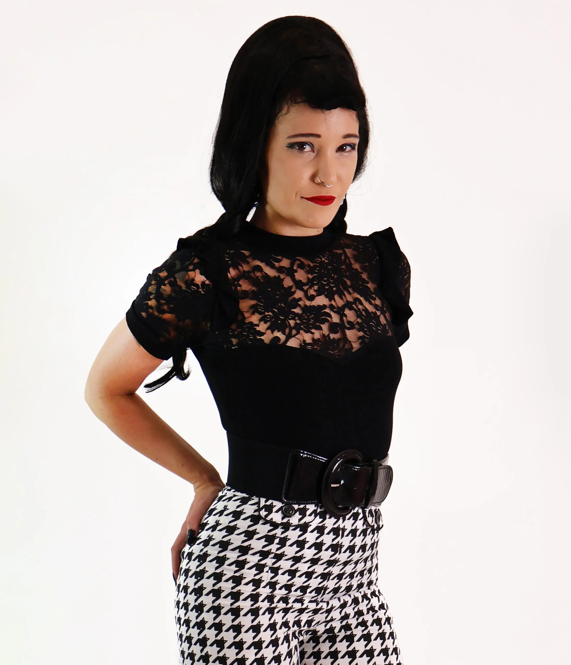 Bonsai Kitten Black Lace Top sold by Unique Vintage product image thumbnail 4