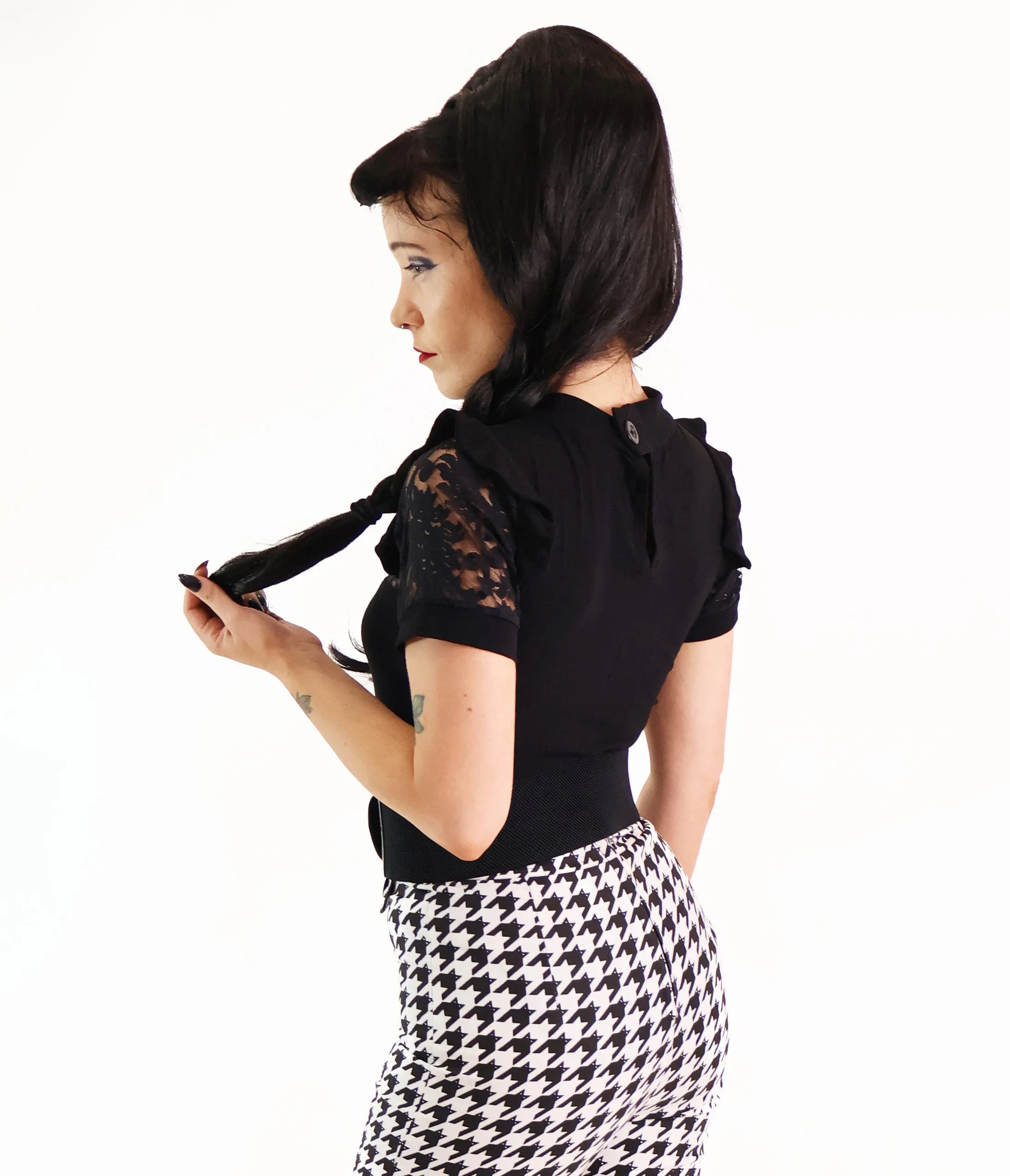 Bonsai Kitten Black Lace Top sold by Unique Vintage product image thumbnail 2