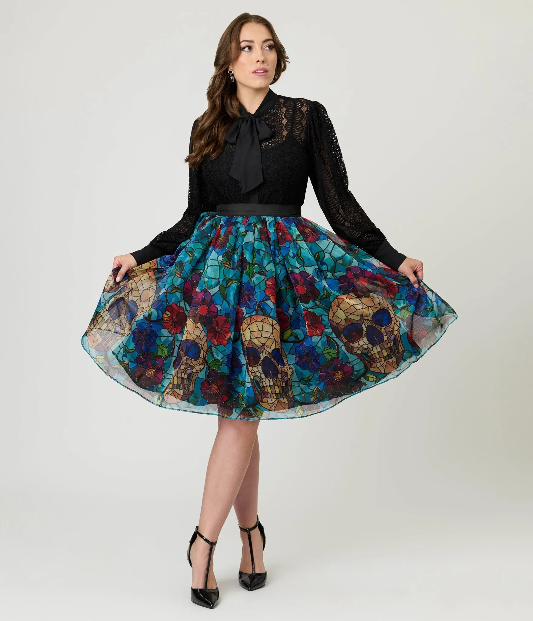 Unique Vintage Black Lace Gwen Blouse sold by Unique Vintage product image thumbnail 4