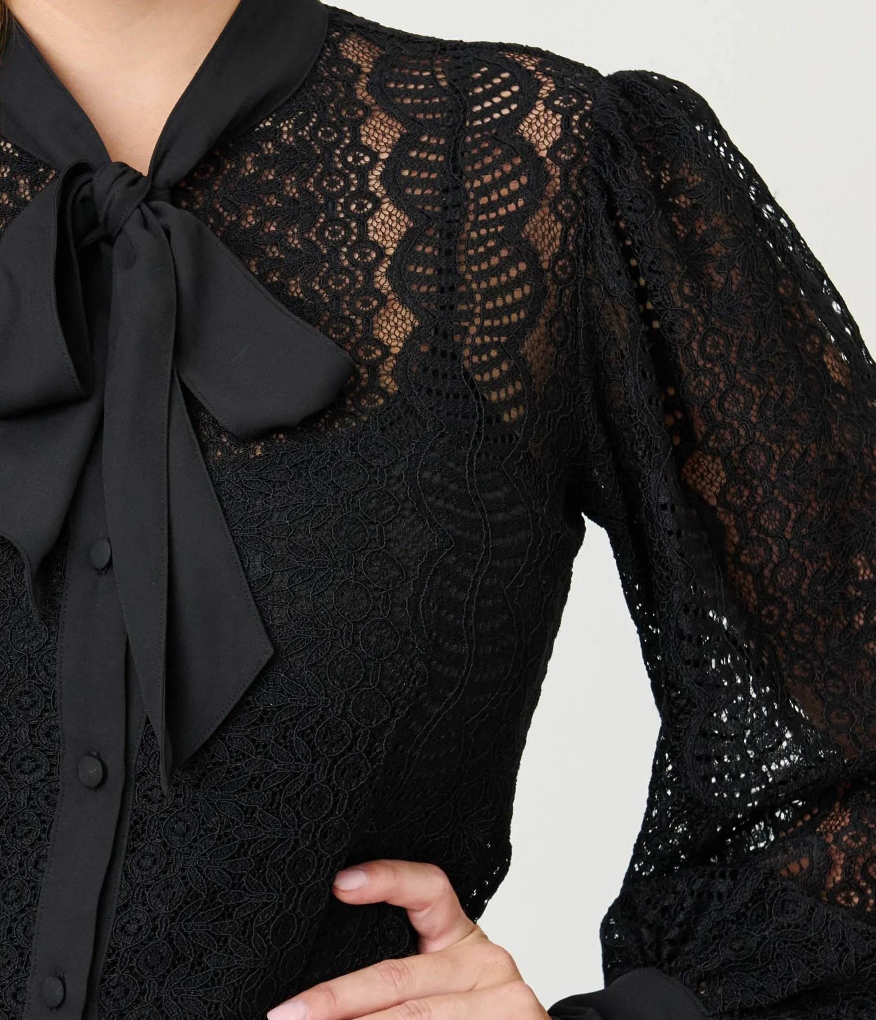 Unique Vintage Black Lace Gwen Blouse sold by Unique Vintage product image thumbnail 5