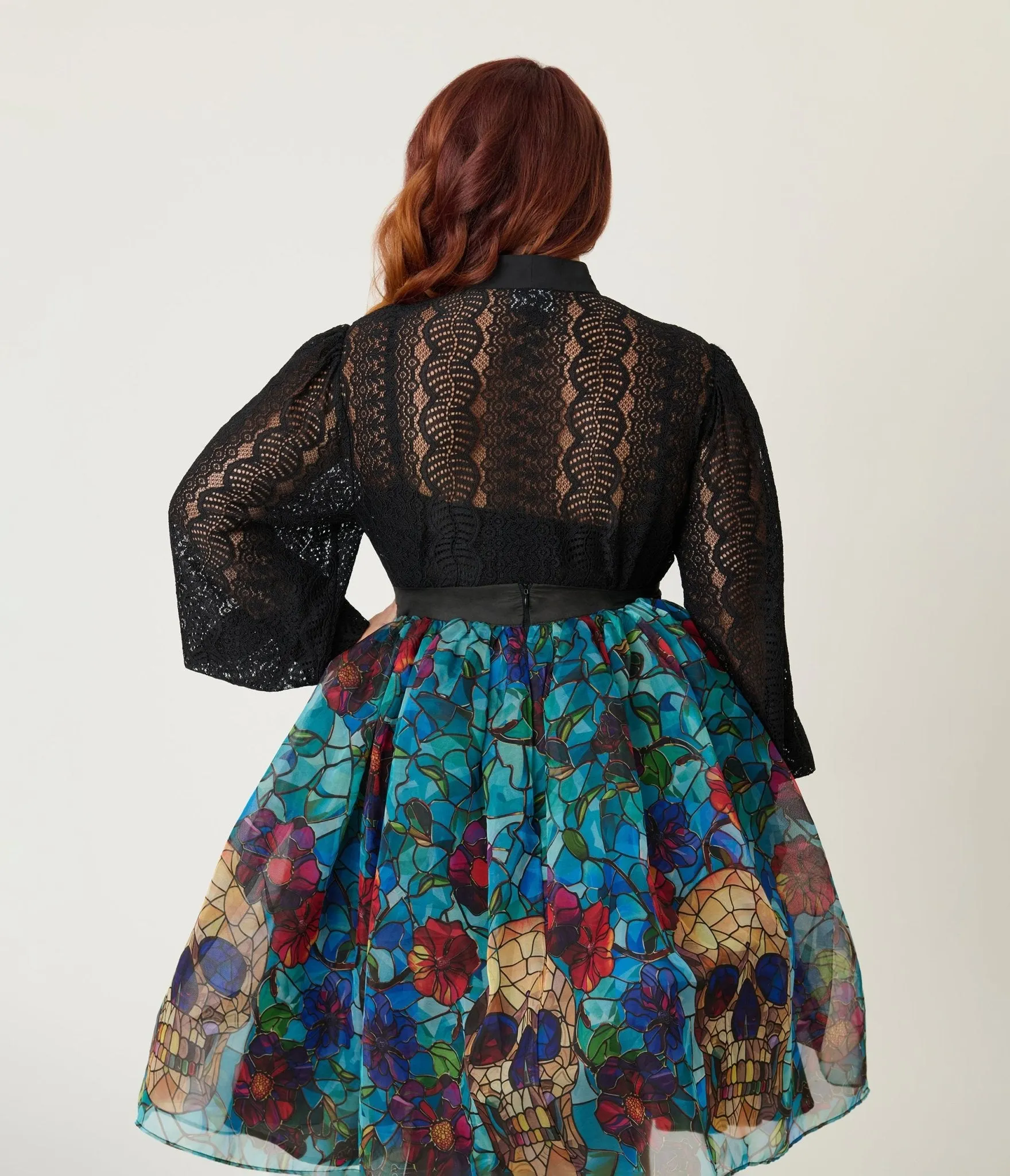 Unique Vintage Plus Size Black Lace Gwen Blouse sold by Unique Vintage product image thumbnail 2