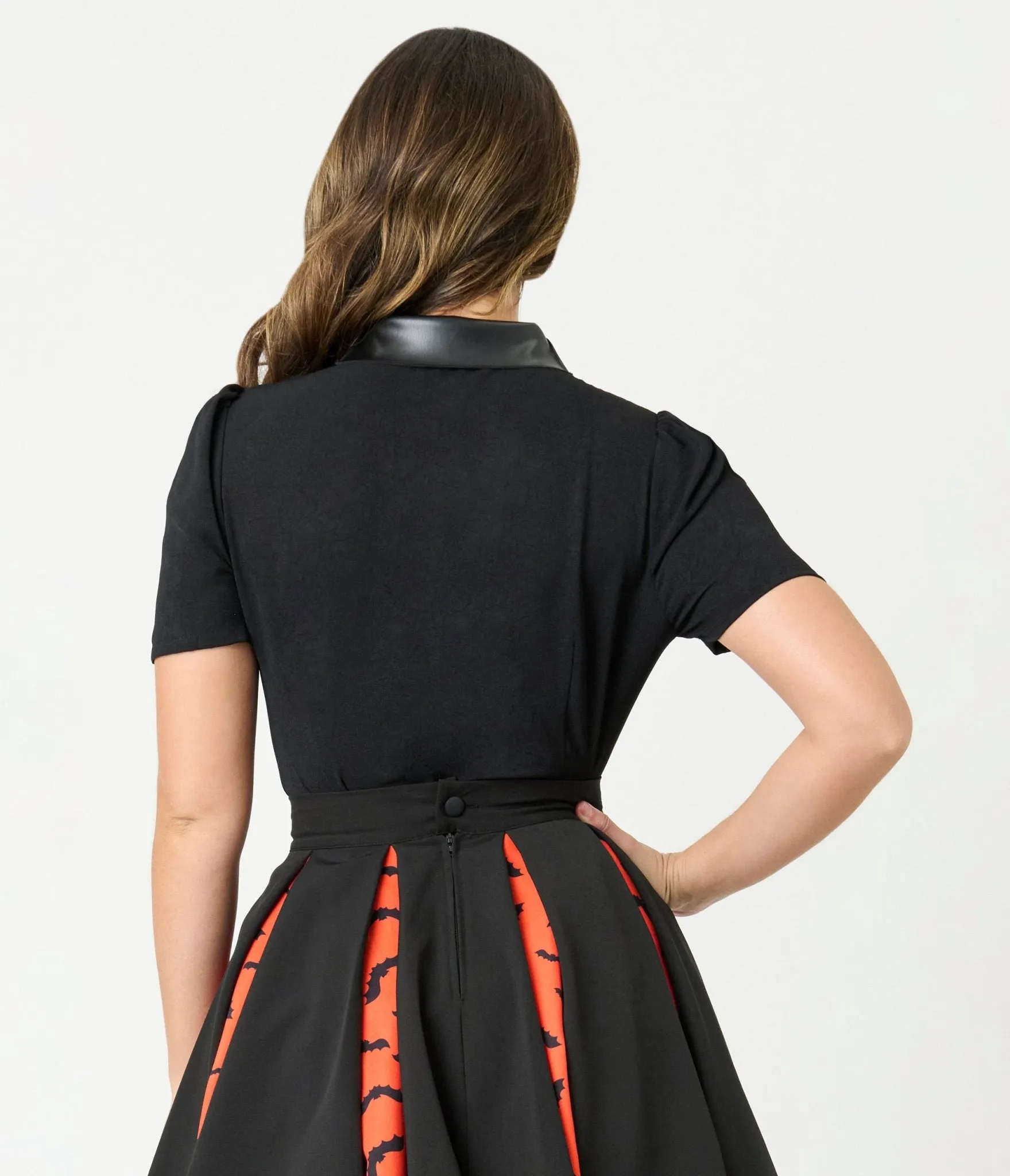 Unique Vintage Black Bat Collar Blouse sold by Unique Vintage product image thumbnail 2