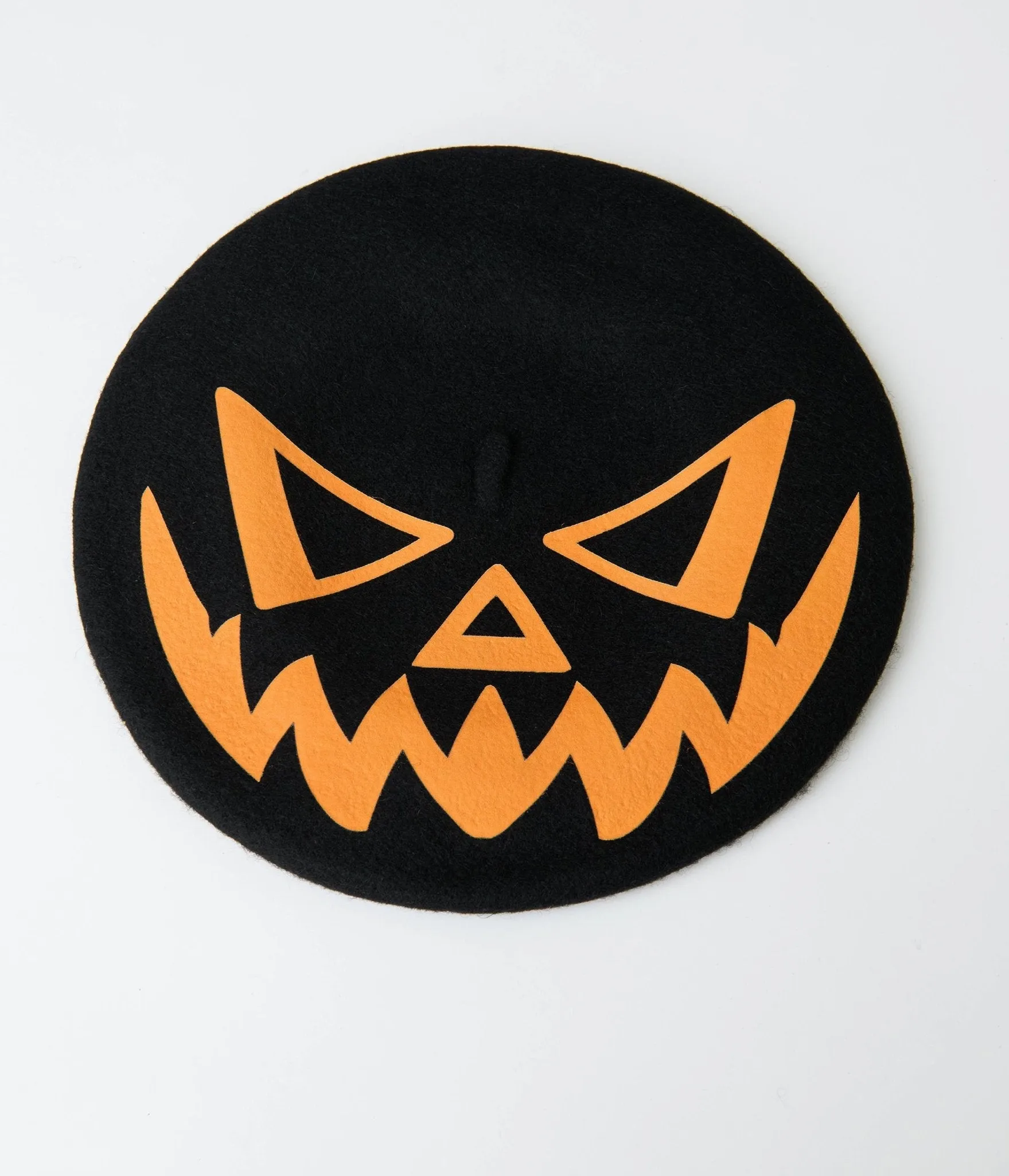 Trick Or Treat Pumpkin Black Beret sold by Unique Vintage product image thumbnail 3