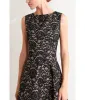 Black Lace Woven Midi Dress sold by Unique Vintage