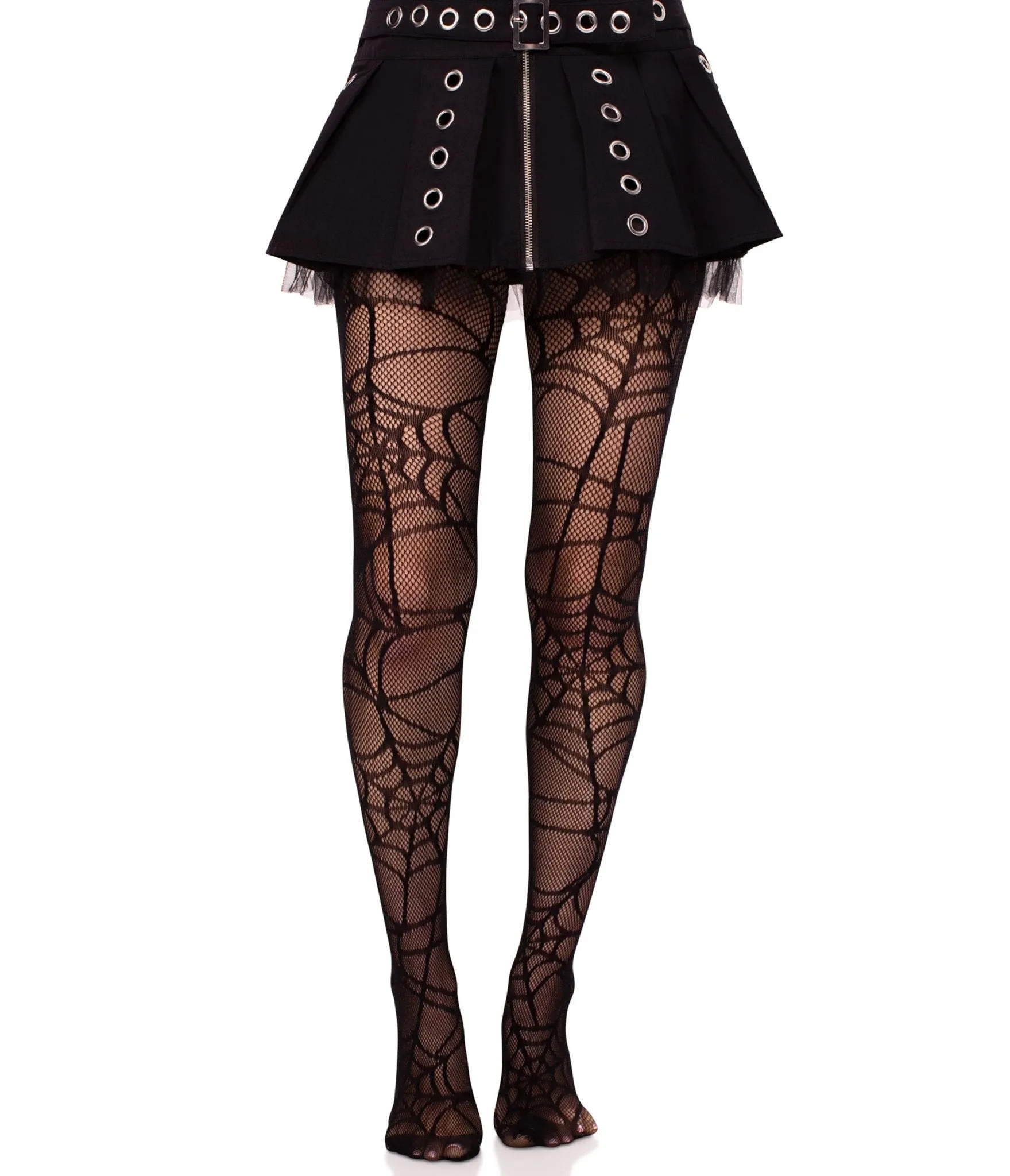 Leg Avenue Black Spiderweb Fishnets sold by Unique Vintage product image thumbnail 2