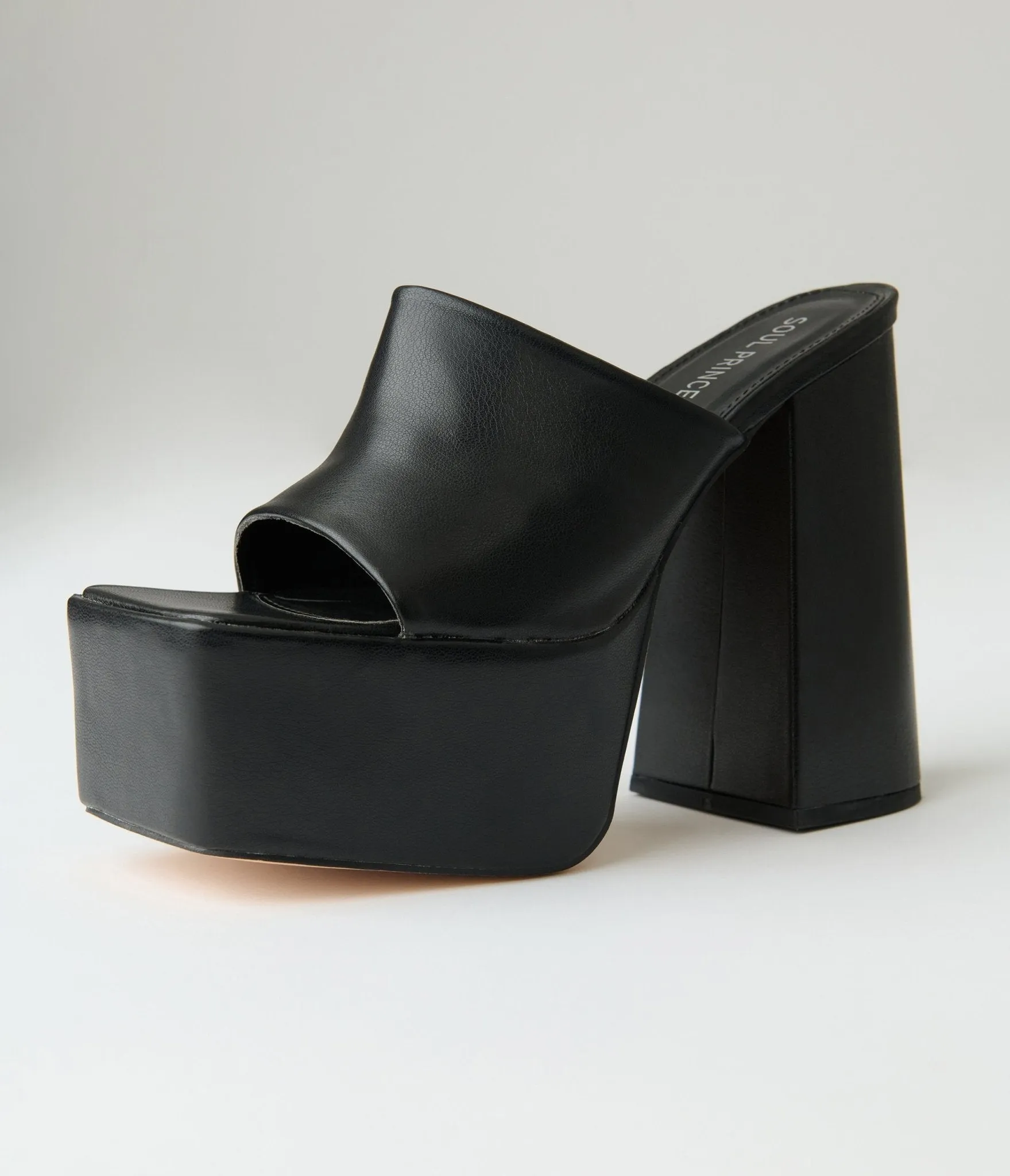 Black Leatherette Platforms sold by Unique Vintage product image thumbnail 2