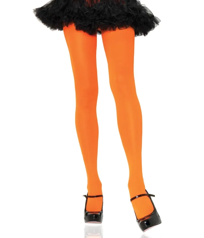 Leg Avenue Orange Tights sold by Unique Vintage
