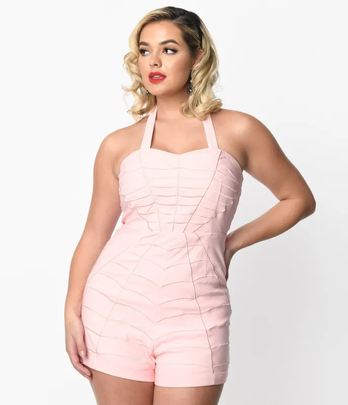 Pink Spider Web Charlotte Romper sold by Unique Vintage