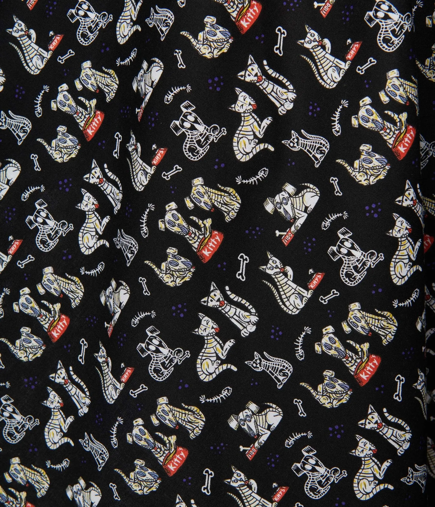 Retrolicious Black & Spooky Pets Flare Dress sold by Unique Vintage product image thumbnail 2