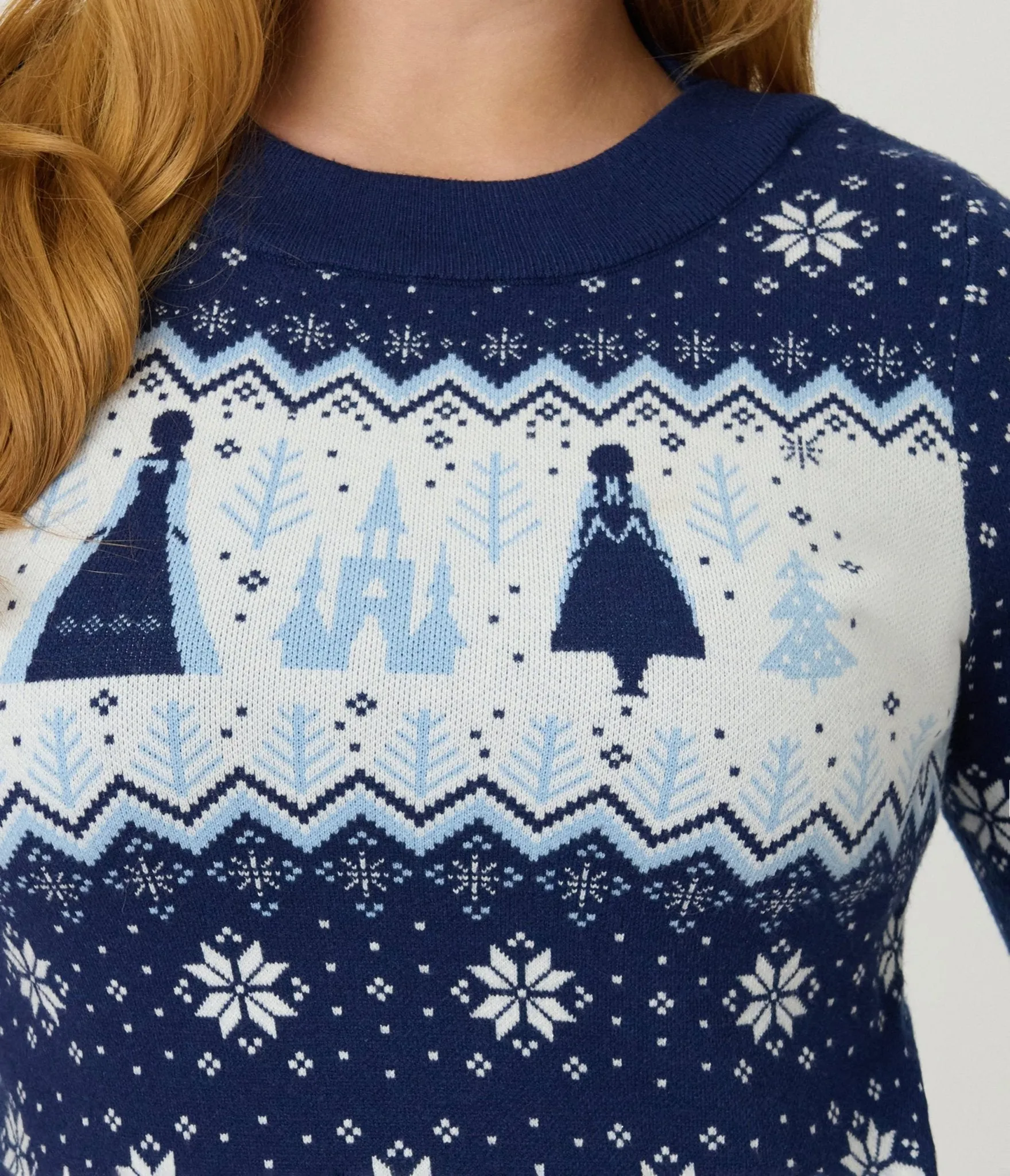 Disney's Frozen Collection by Unique Vintage Elsa & Anna Fair Isle Minou Sweater sold by Unique Vintage product image thumbnail 4