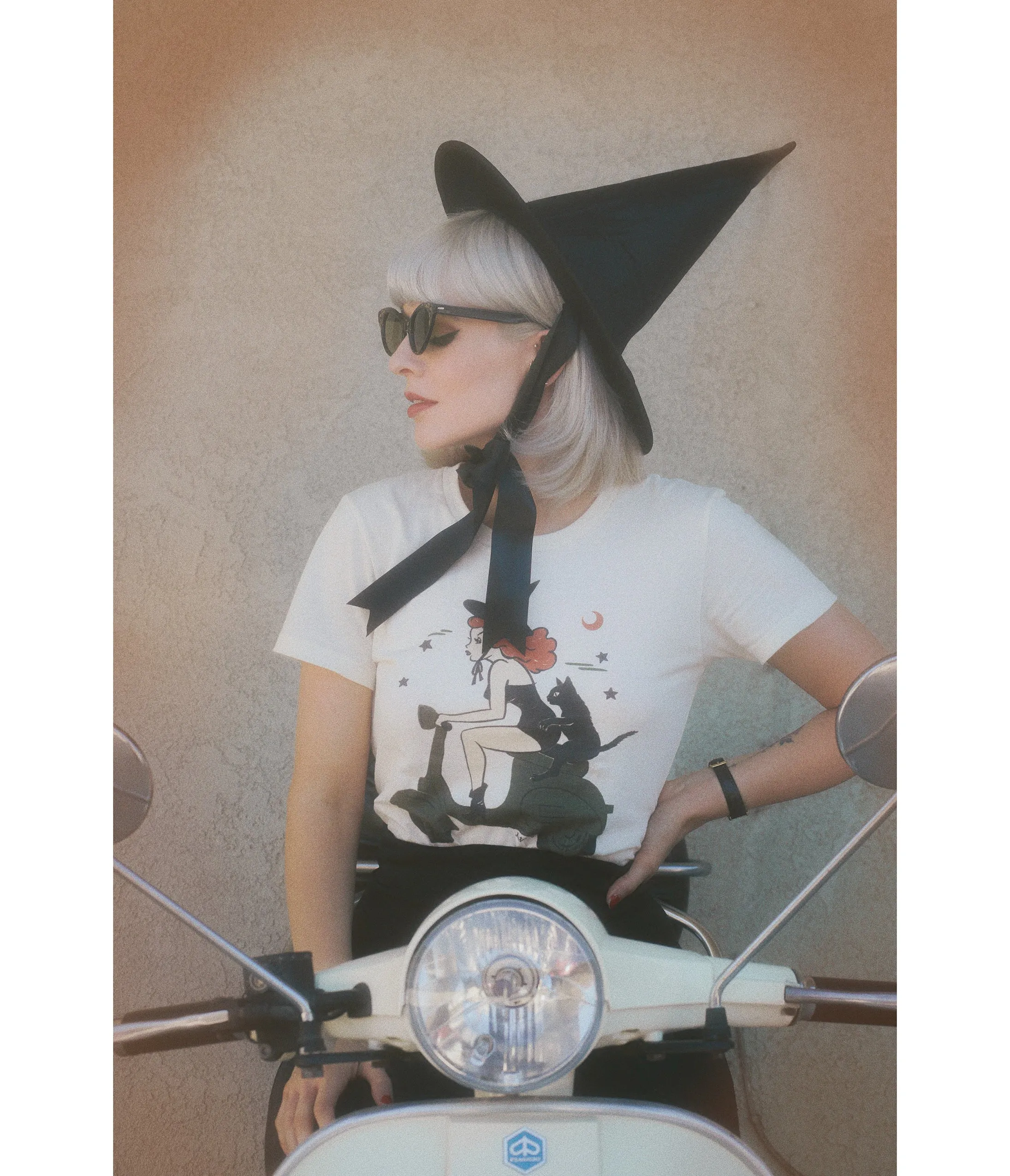 Witchy A-Go-Go Fitted Graphic Tee sold by Unique Vintage product image thumbnail 4