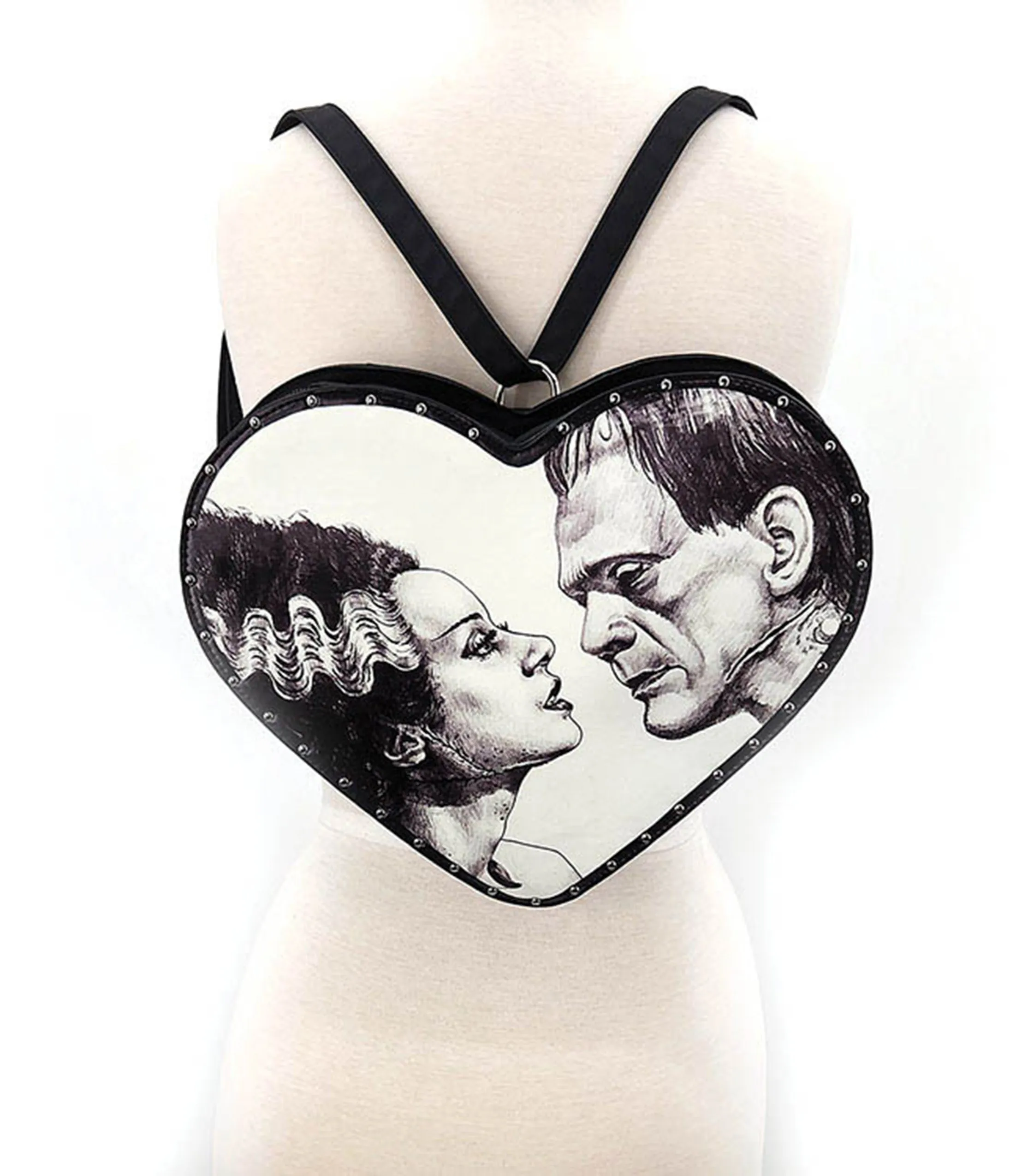Glow in the Dark Frank & Bride Heart Backpack sold by Unique Vintage product image thumbnail 2