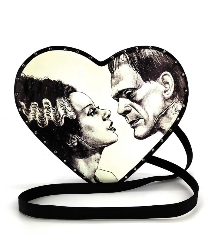 Glow in the Dark Frank & Bride Heart Backpack sold by Unique Vintage