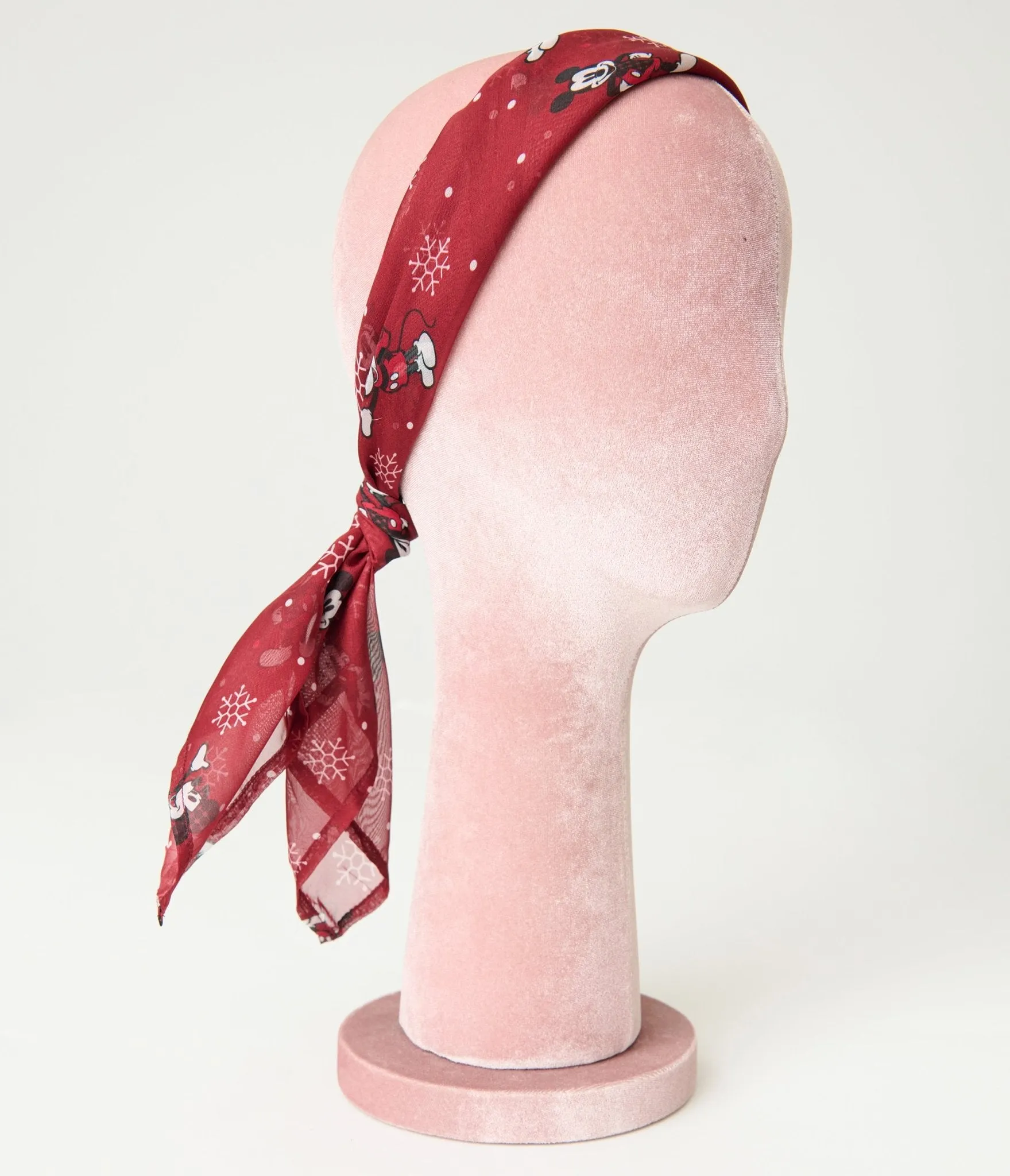 Disney Holiday Collection by Unique Vintage Mickey Holiday Hair Scarf sold by Unique Vintage product image thumbnail 2