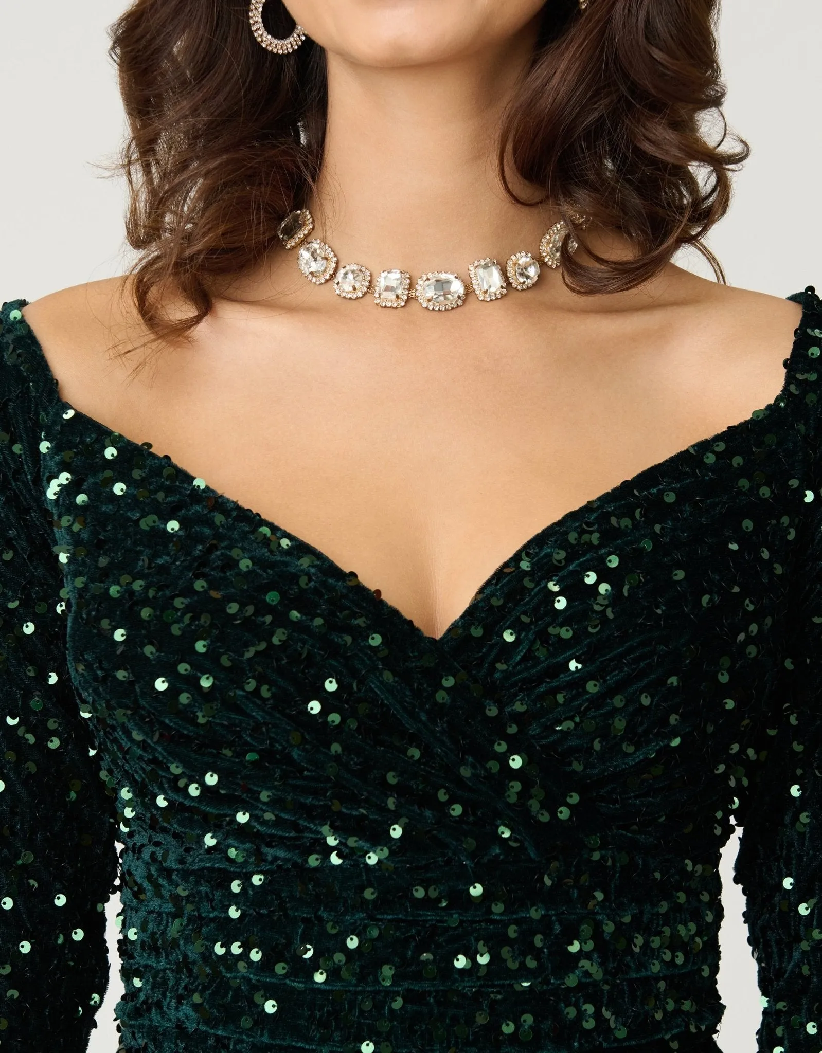 Unique Vintage Green Sequin Shailene Pencil Dress sold by Unique Vintage product image thumbnail 4