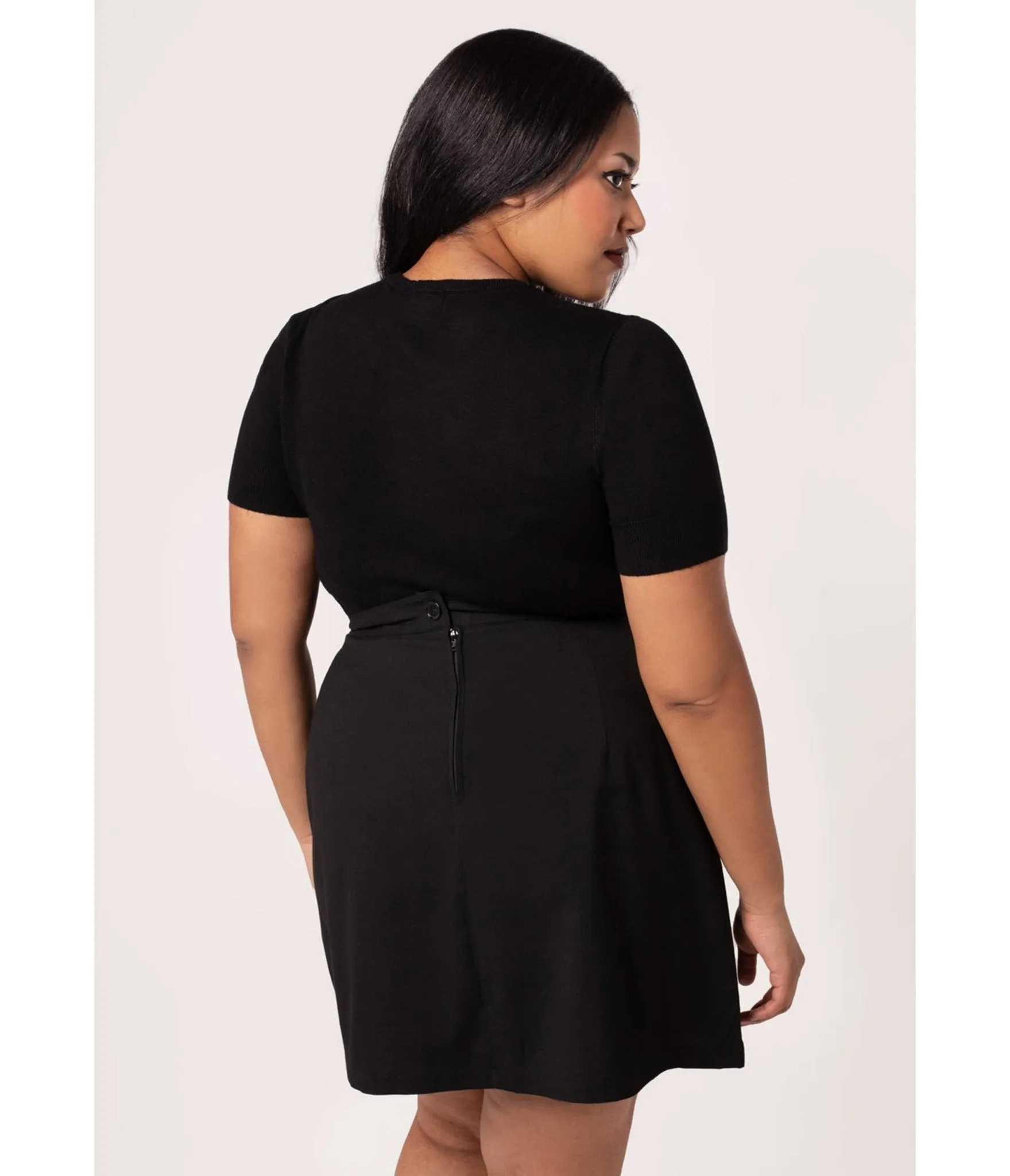 Hell Bunny Black & White Cobweb Cutout Top sold by Unique Vintage product image thumbnail 2