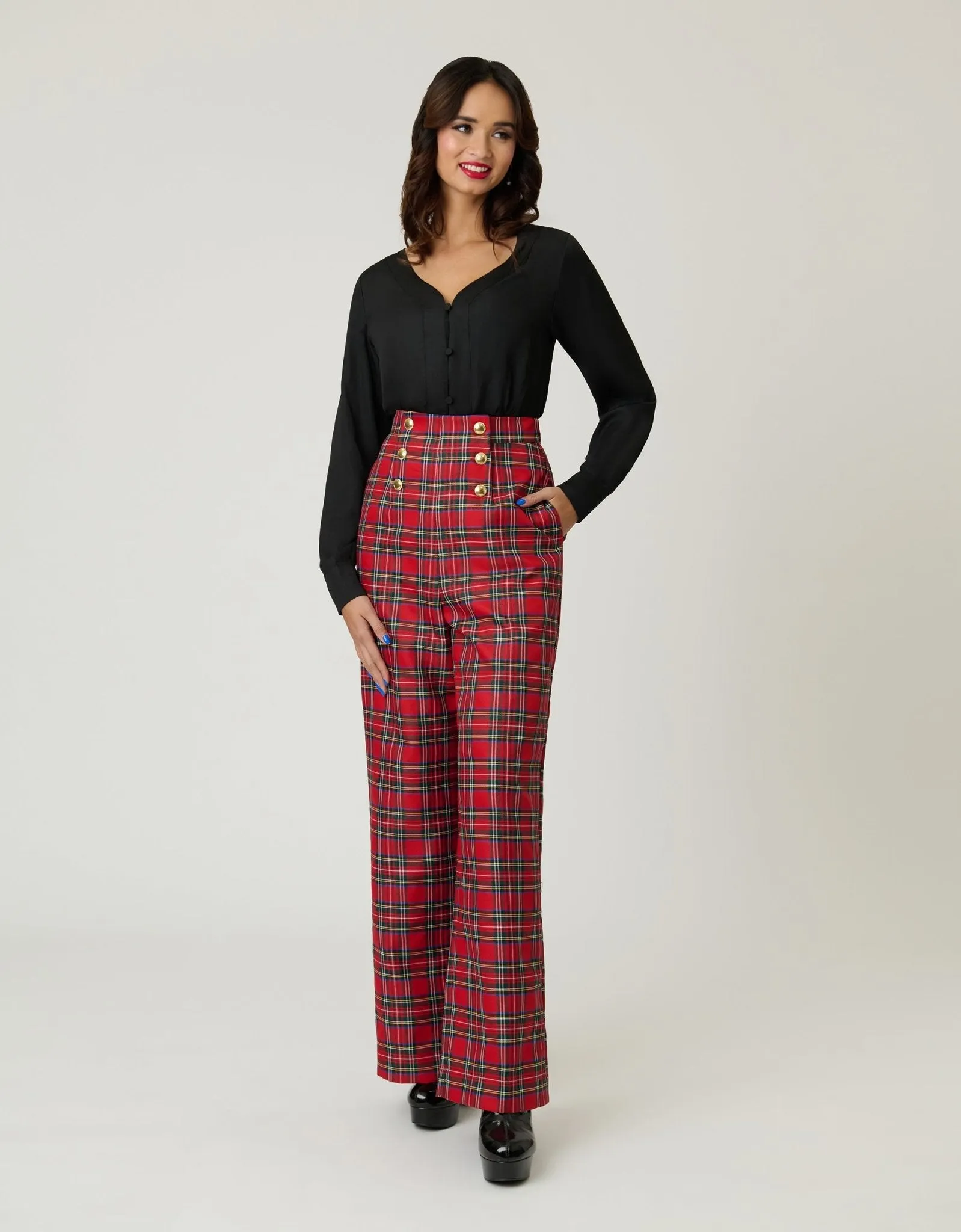 Unique Vintage Black Long Sleeve Blouse sold by Unique Vintage product image thumbnail 4