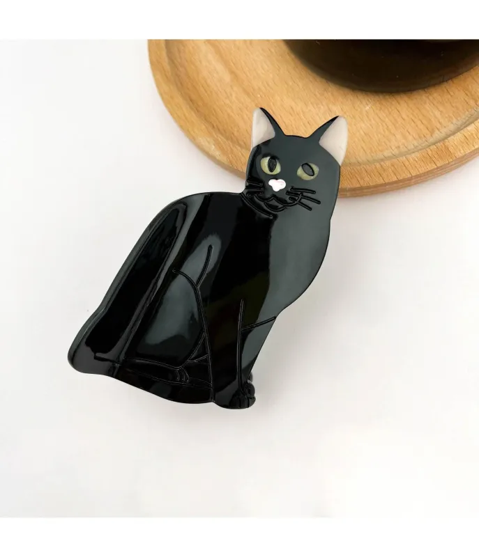 Black Cat Hair Clip sold by Unique Vintage