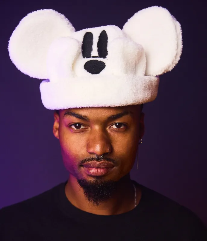 Cakeworthy Ghost Mickey Sherpa Beanie sold by Unique Vintage