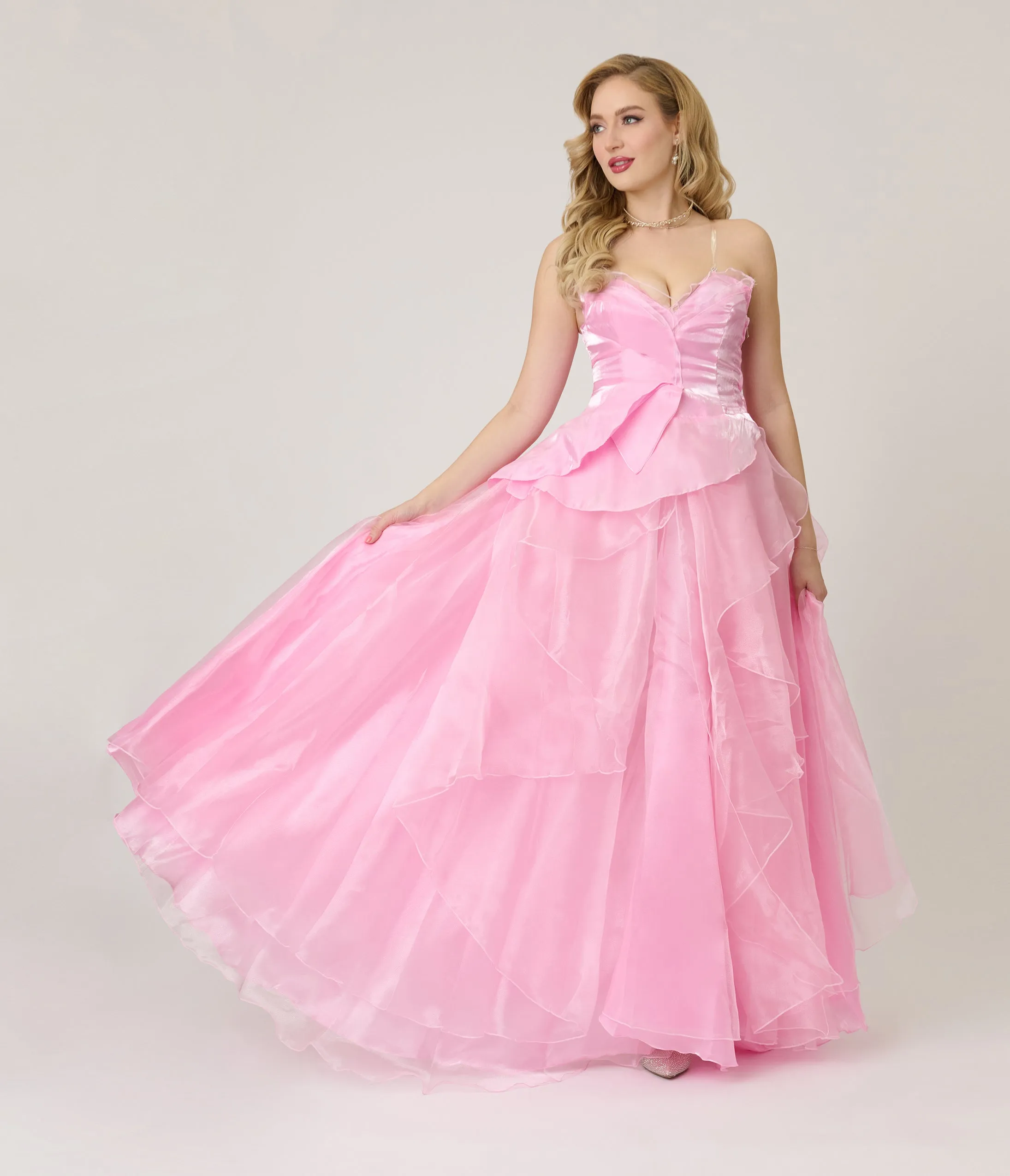 Pink Chiffon Good Witch Top & Skirt Set sold by Unique Vintage product image thumbnail 4