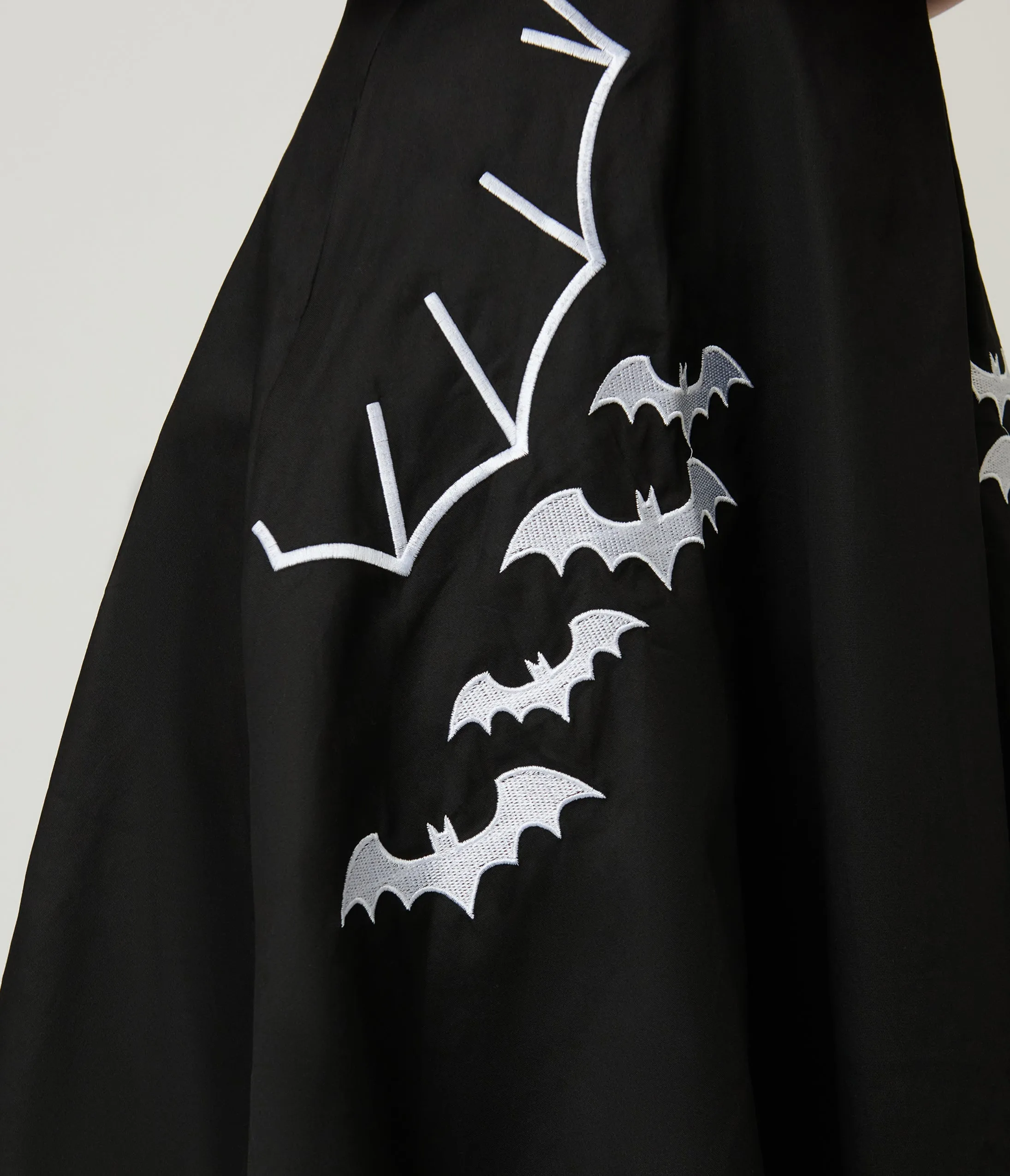 Black & White Bat Cotton Flare Dress sold by Unique Vintage product image thumbnail 5