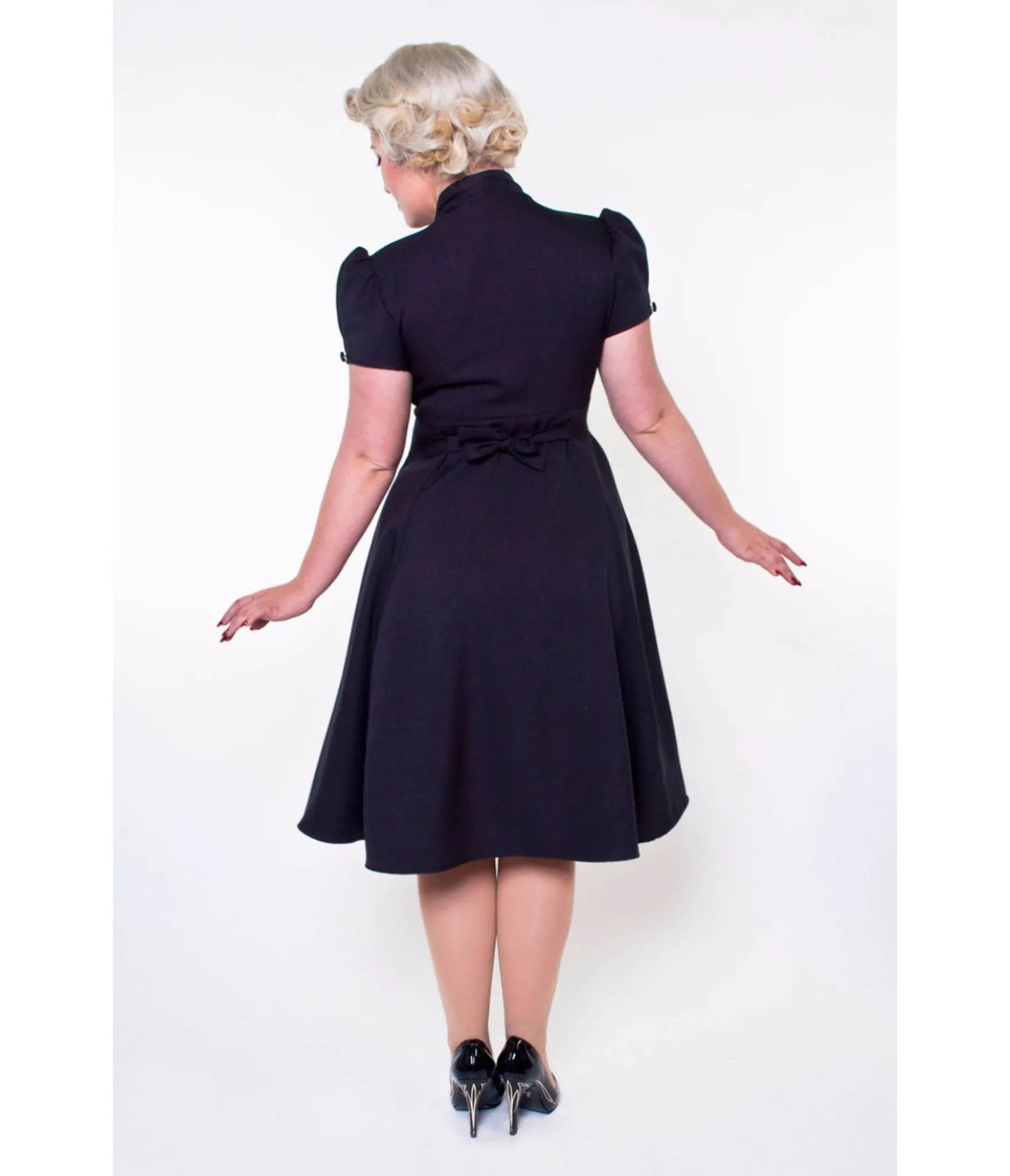Black Manhattan Swing Dress sold by Unique Vintage product image thumbnail 2