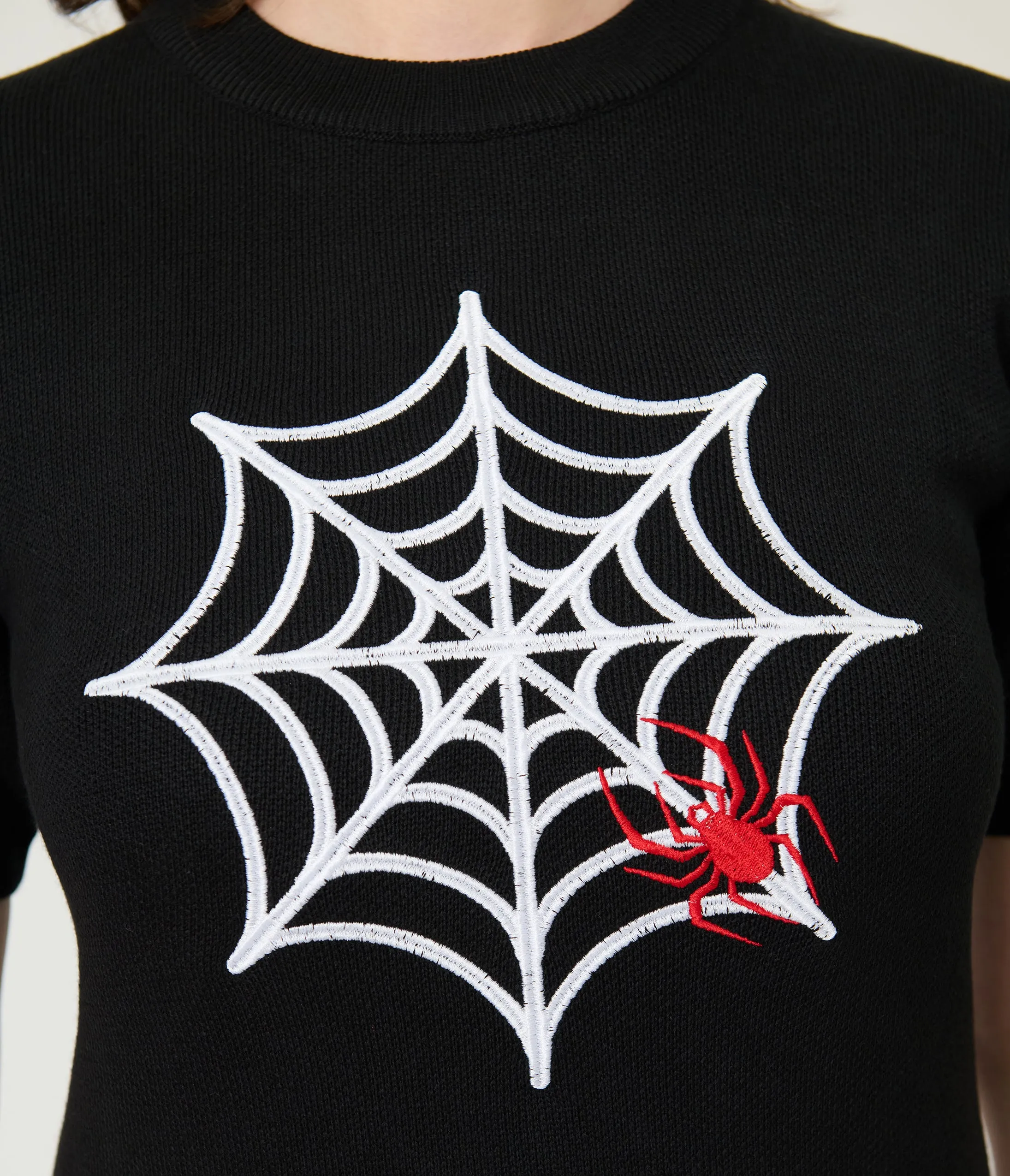 Black Itsy Bitsy Spider Sweater sold by Unique Vintage product image thumbnail 4